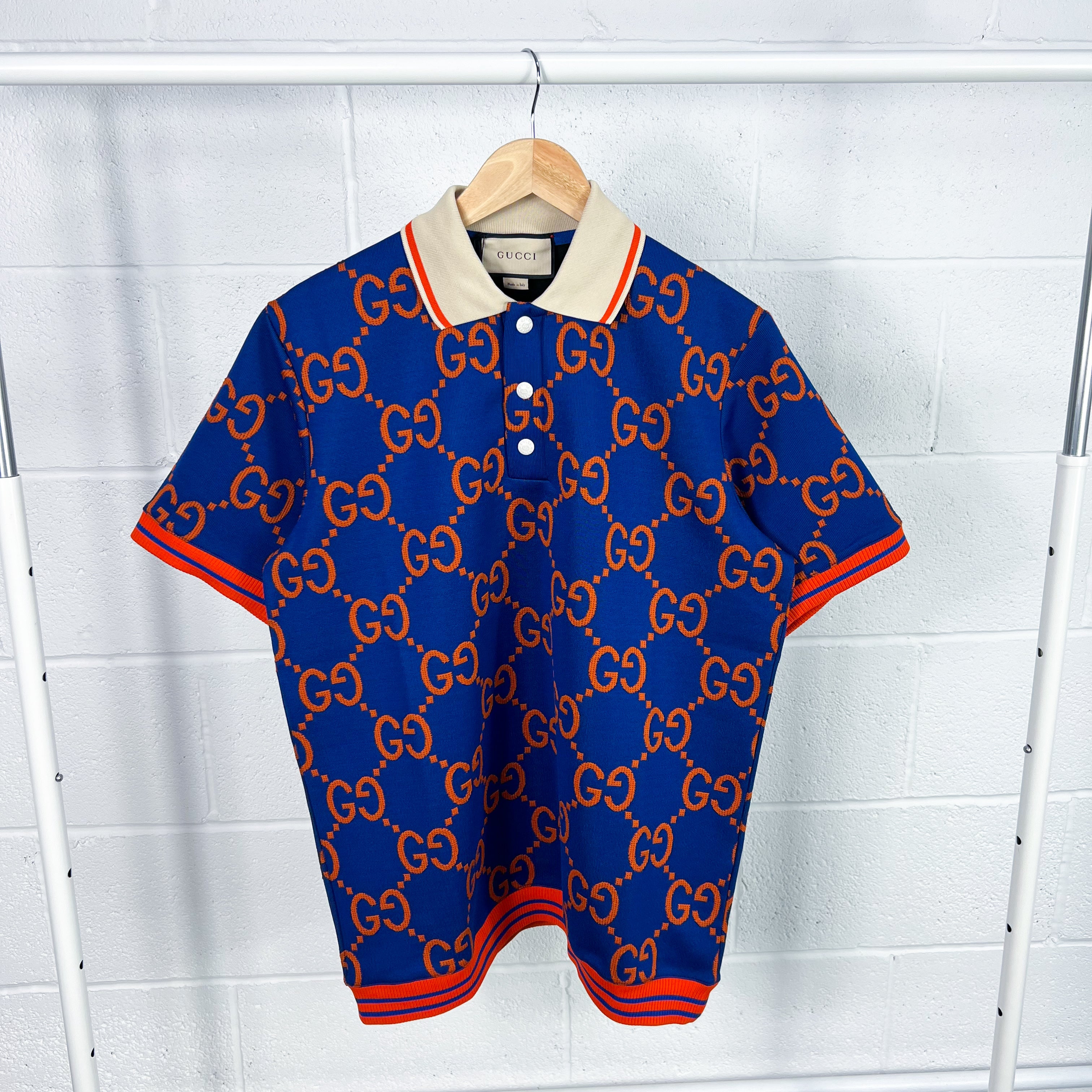 Gucci GG Jacquard Knitted Polo