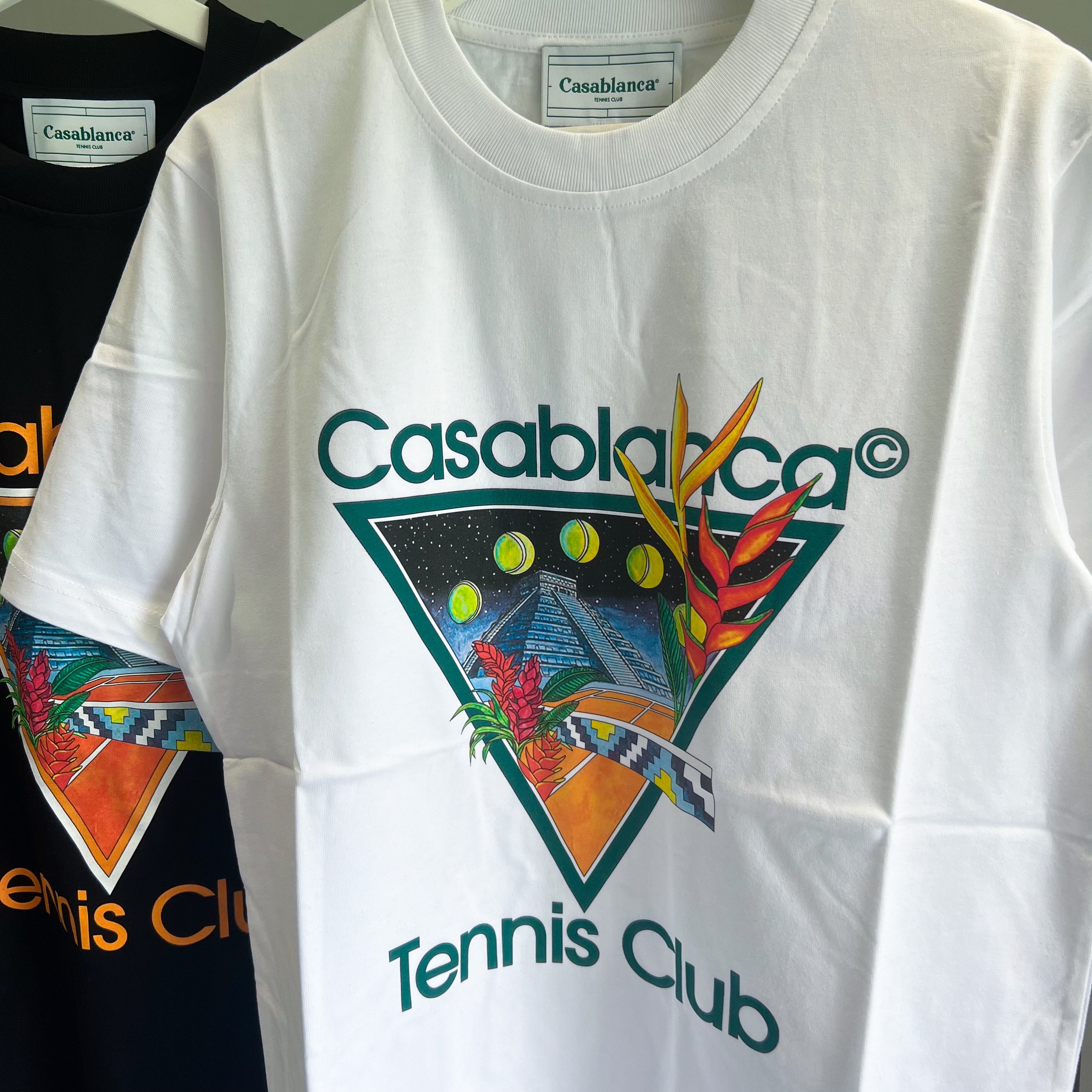 Casablanca Tennis Club Space Tee - White