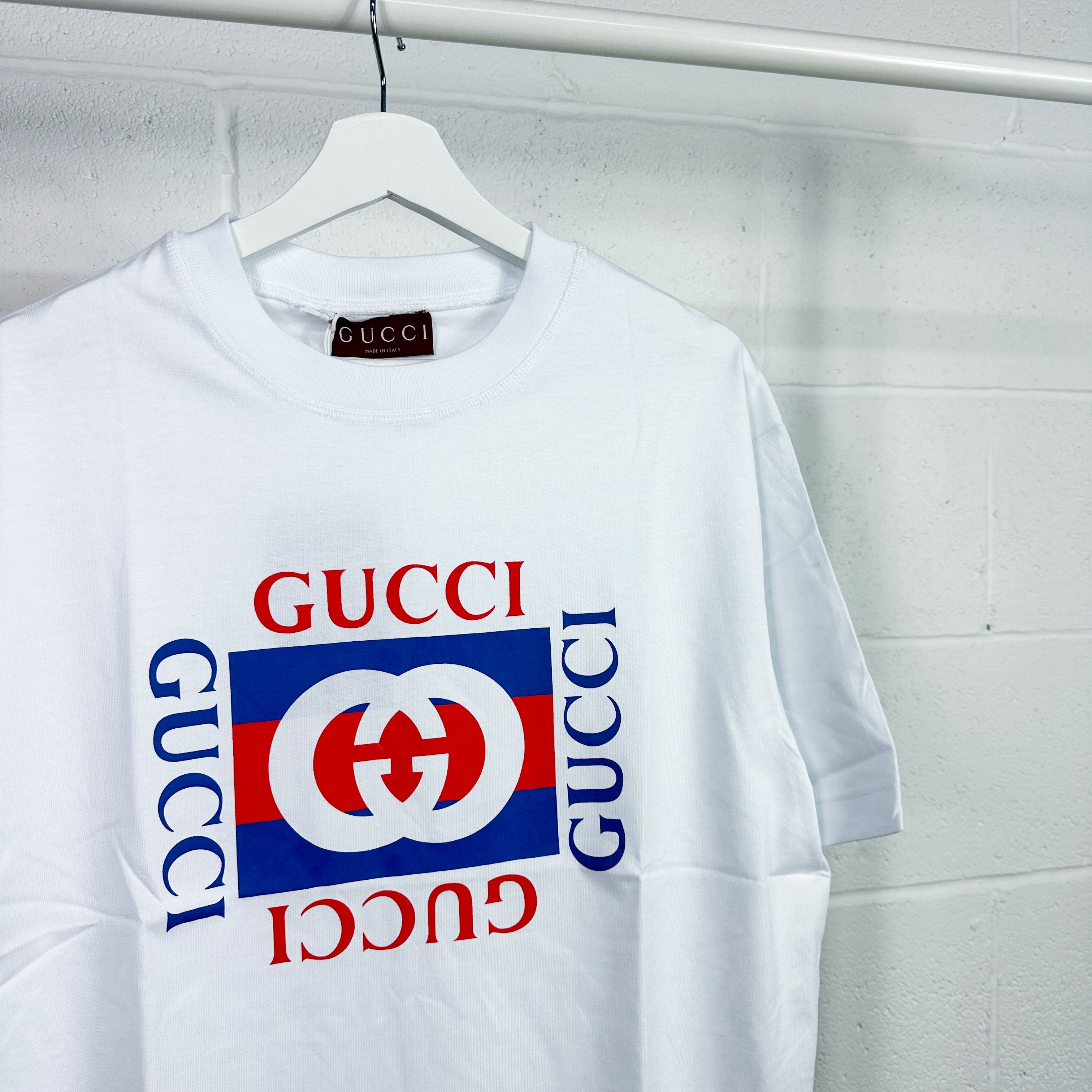 Gucci GG Oversized Logo Tee - White