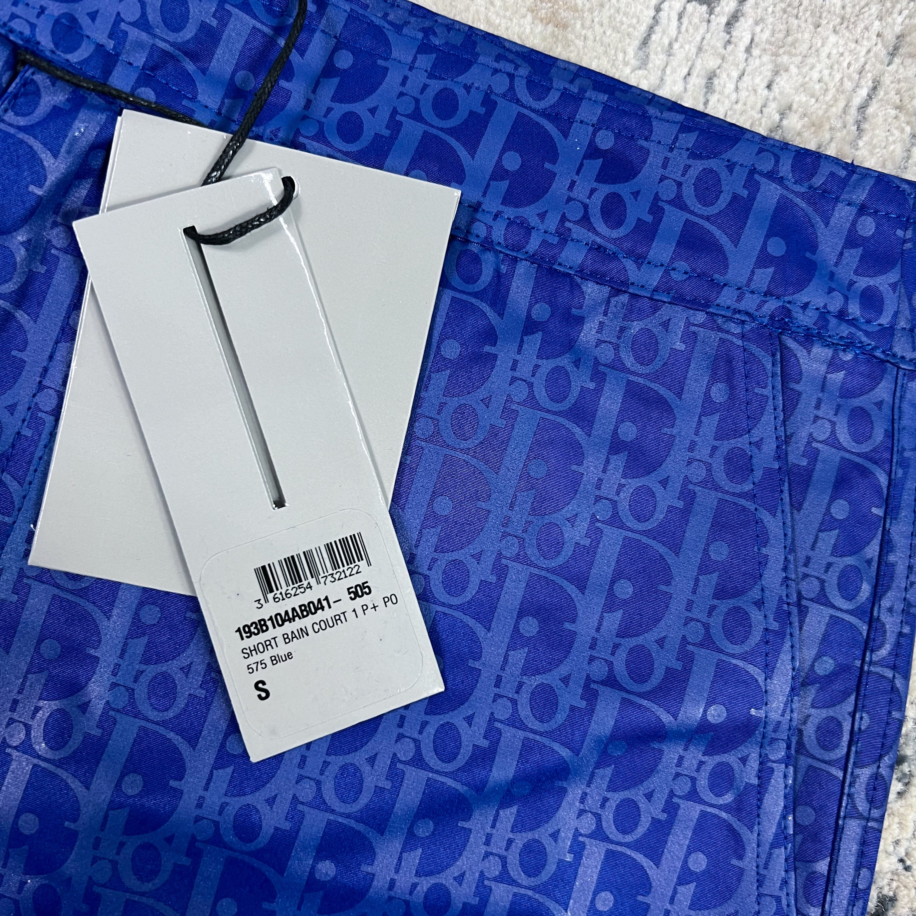 Dior Oblique Swimshorts - Royal Blue