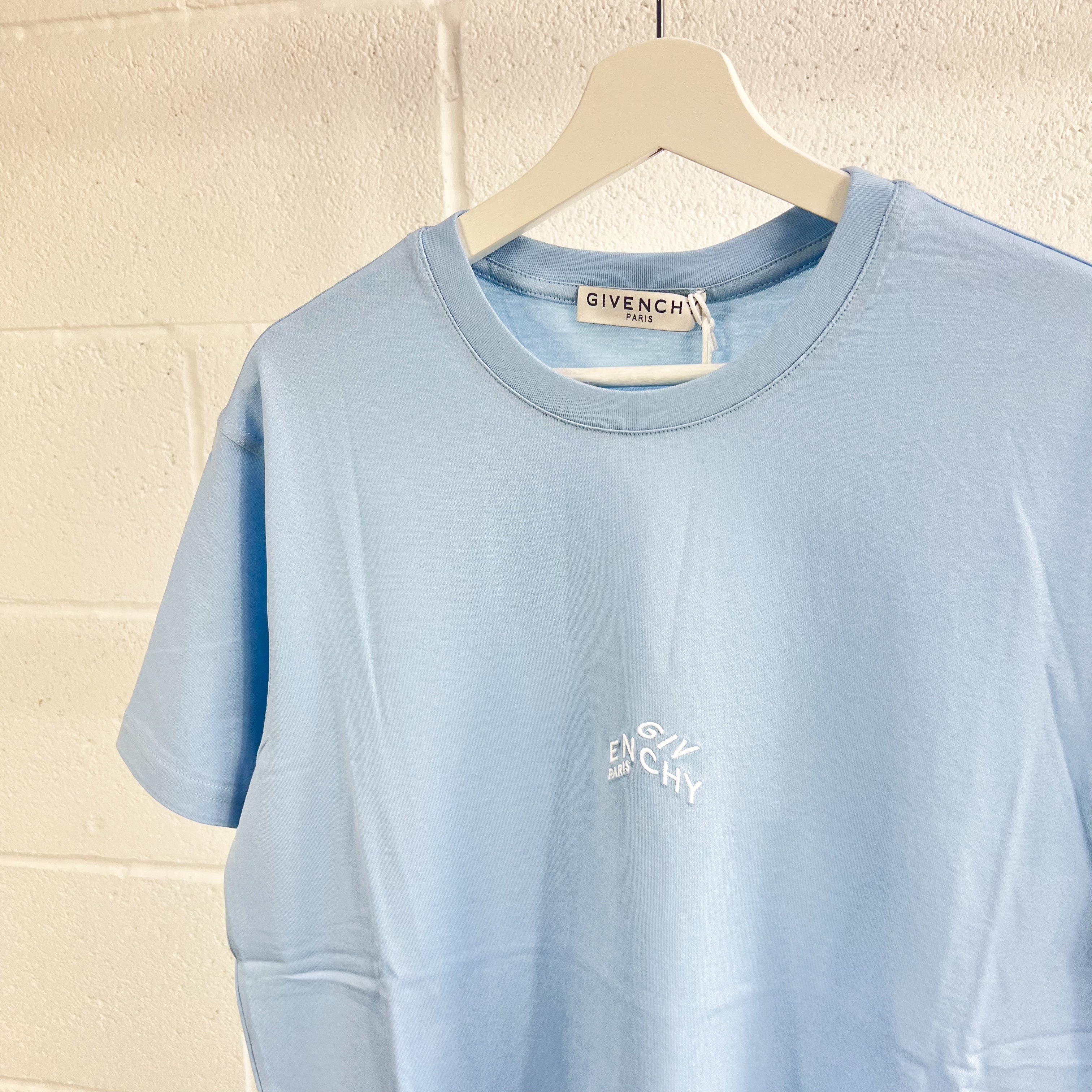 Givenchy Mini Refracted Embroidery Tee - Baby Blue