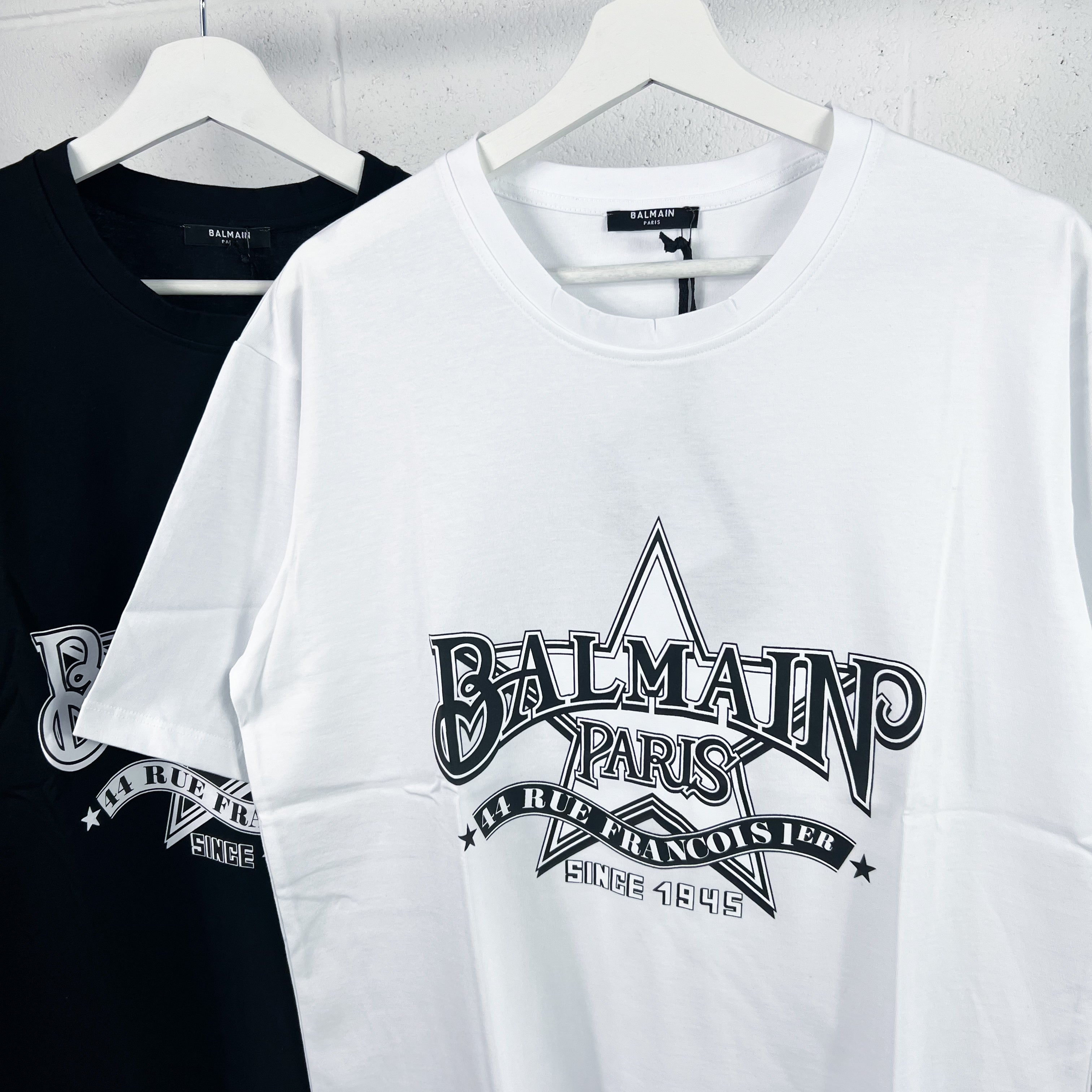 Balmain Star Logo Tee - White