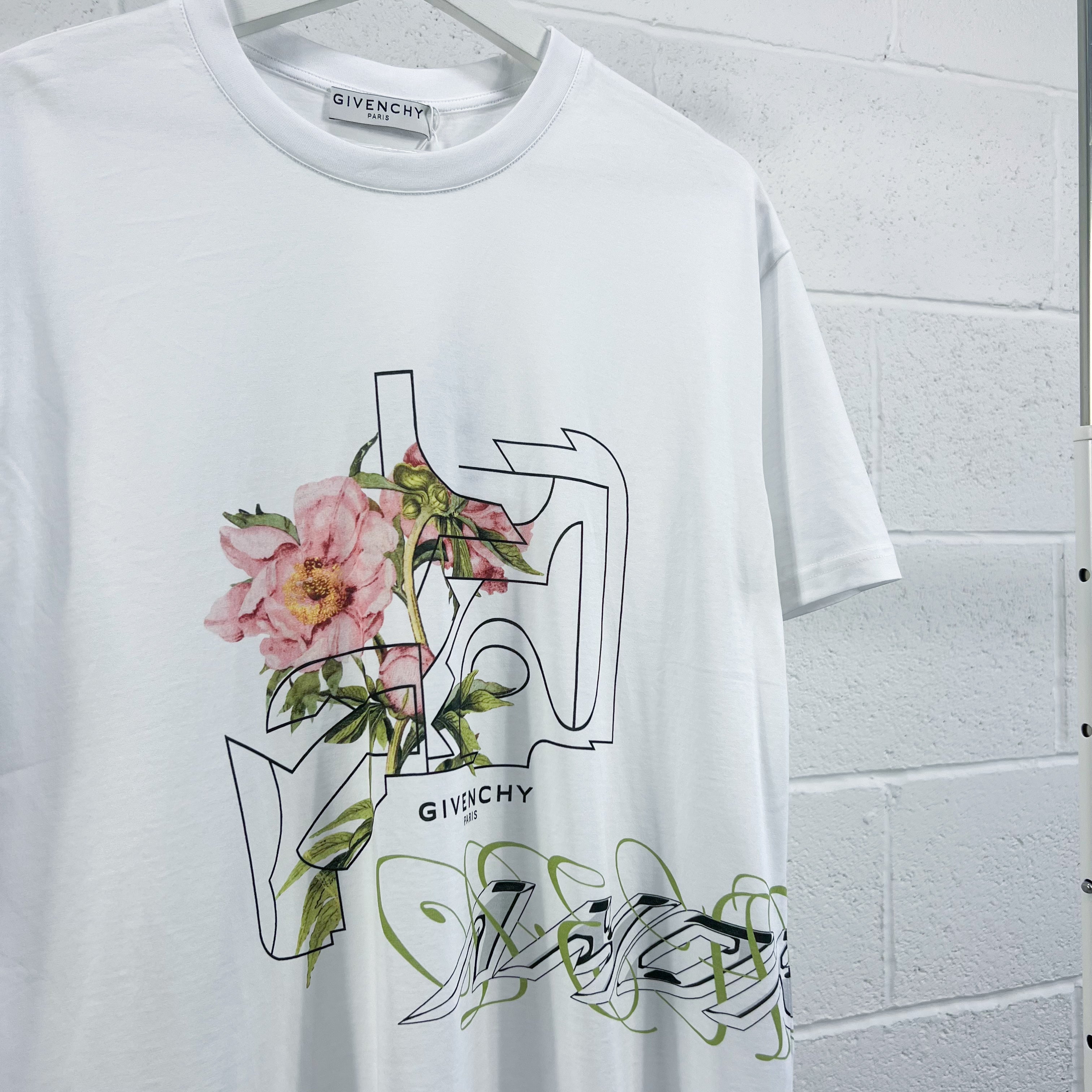 Givenchy Floral Peony Tee - White