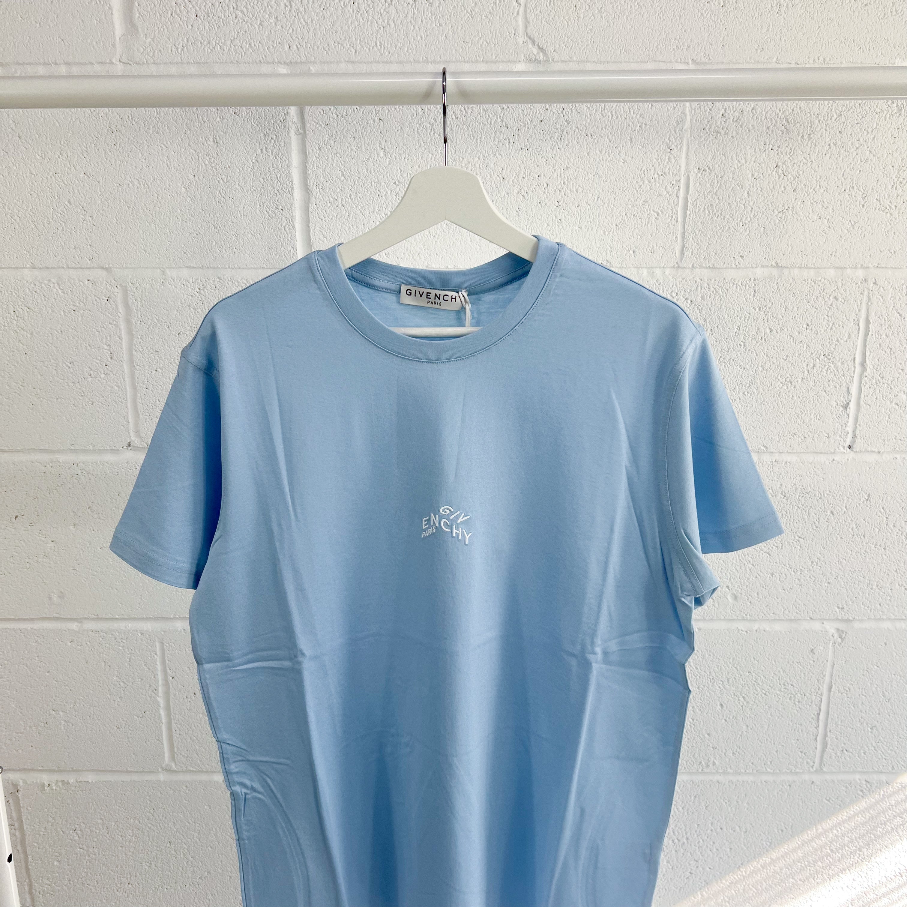Givenchy Mini Refracted Embroidery Tee - Baby Blue