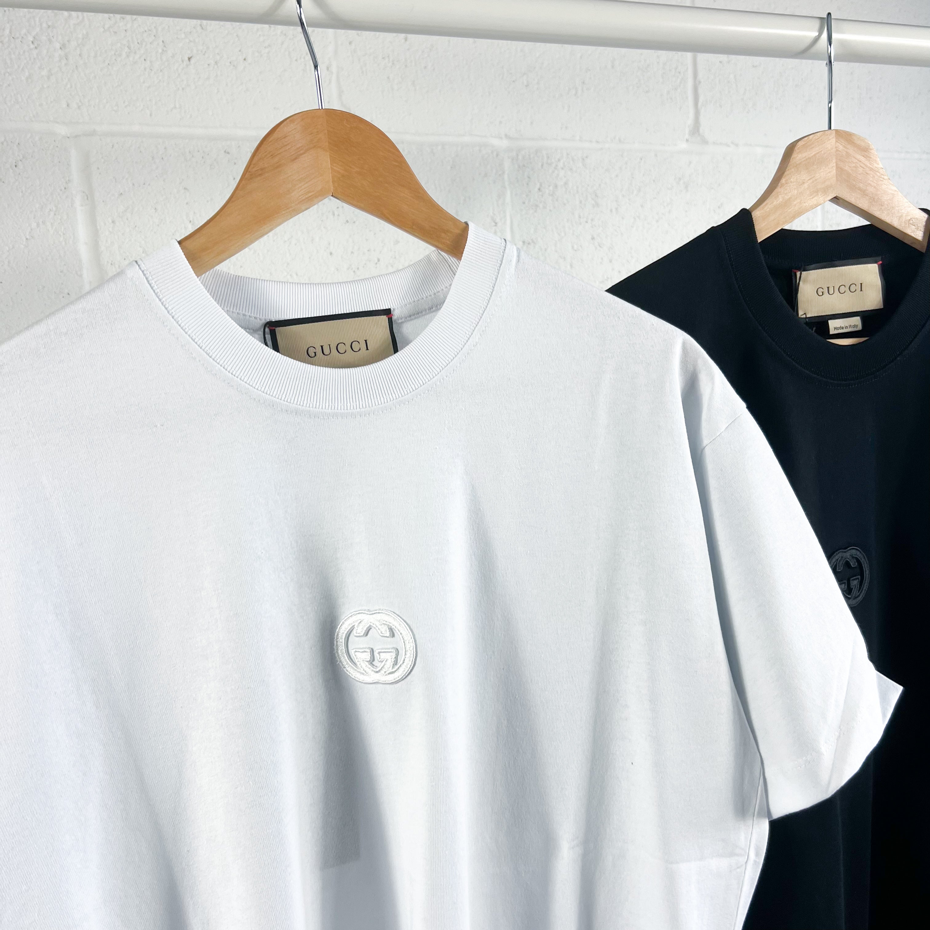 Gucci GG Patch Logo Tee - White