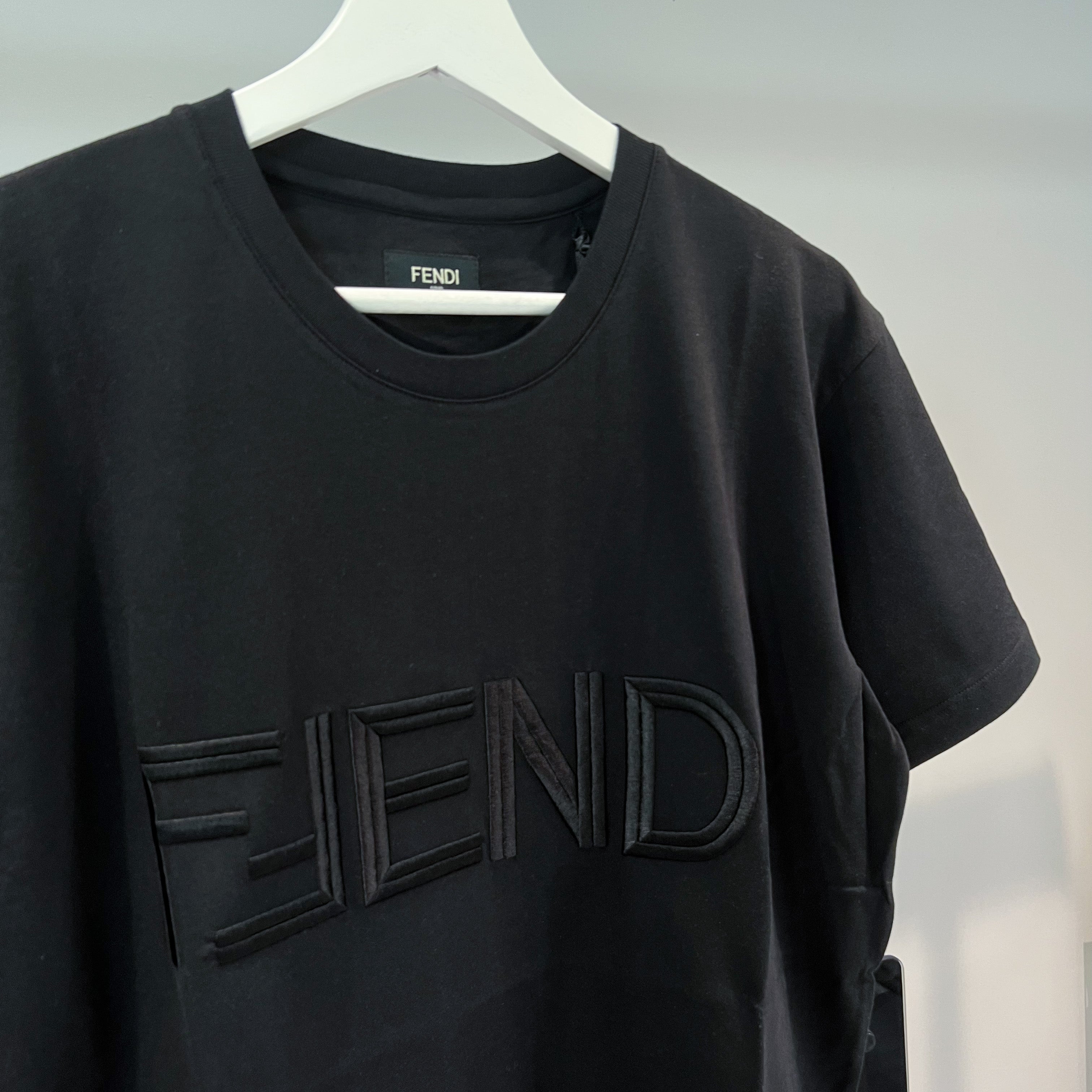 Fendi Embroidered Logo Tee