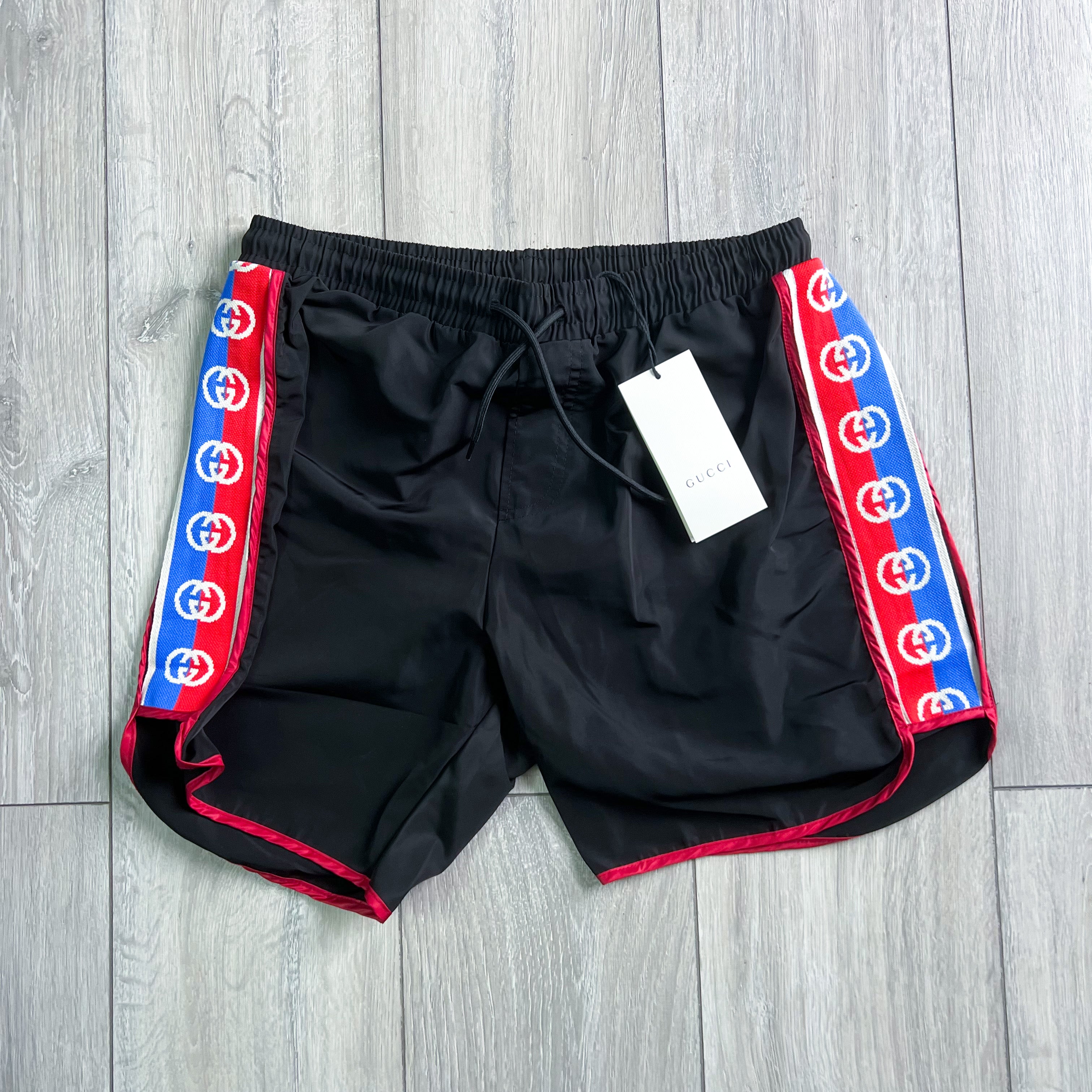 Gucci Jacquard Swimshorts - Black