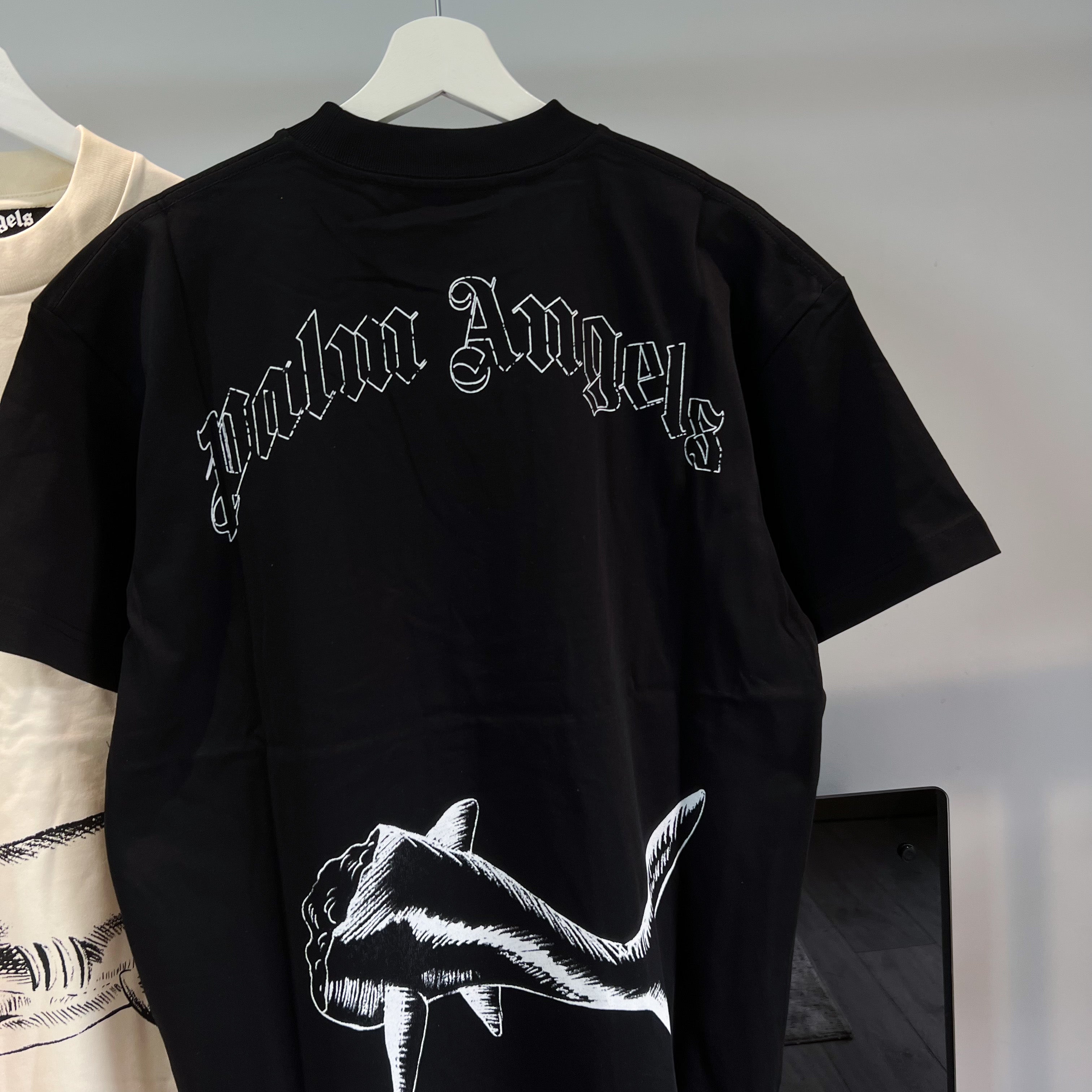 Palm Angels Shark Tee - Black