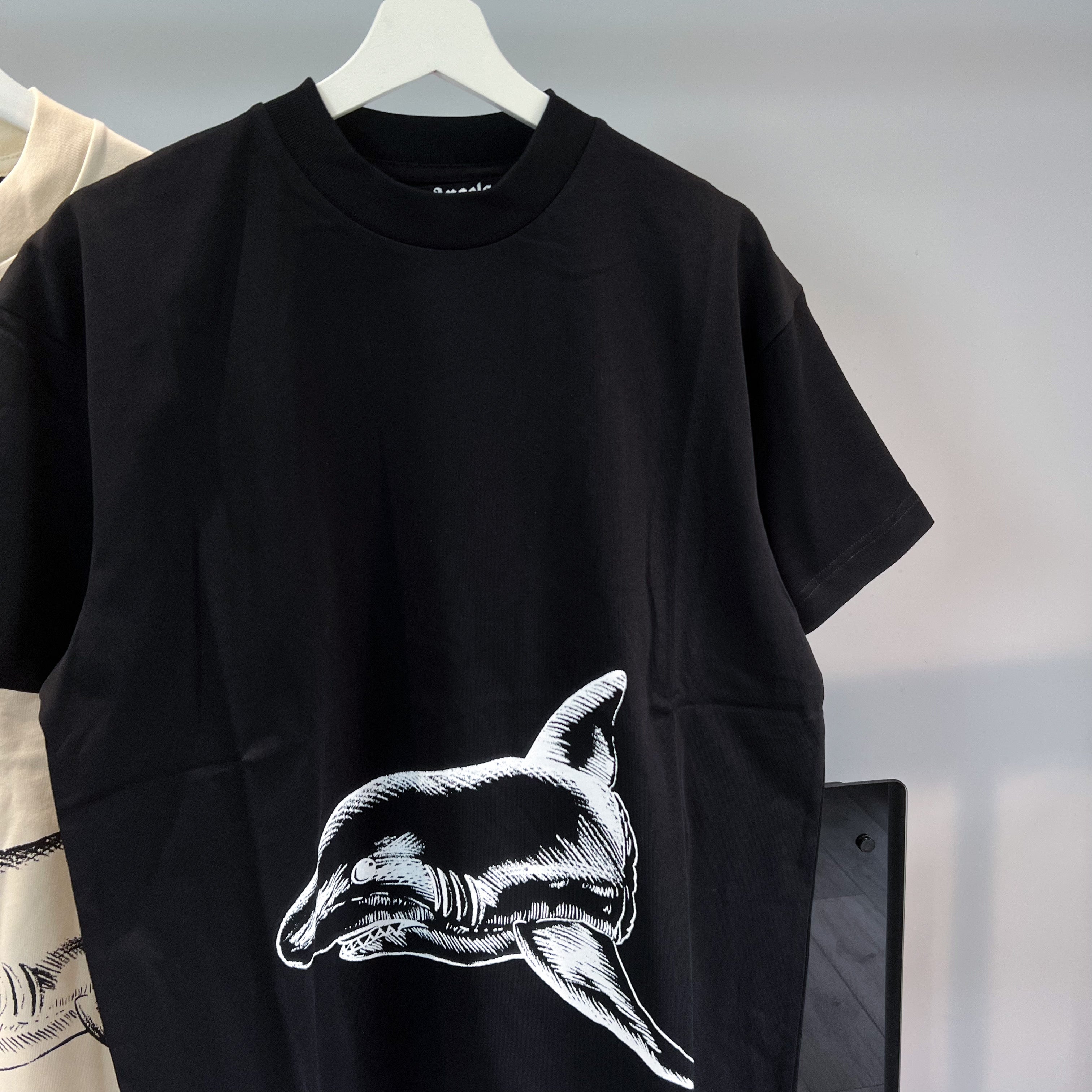 Palm Angels Shark Tee - Black