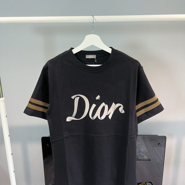 Dior Oblique Towel Tee - Navy – TrendCornerUK