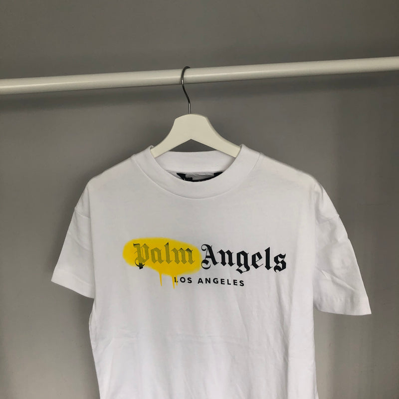 Palm Angels La Spray Logo T-Shirt White