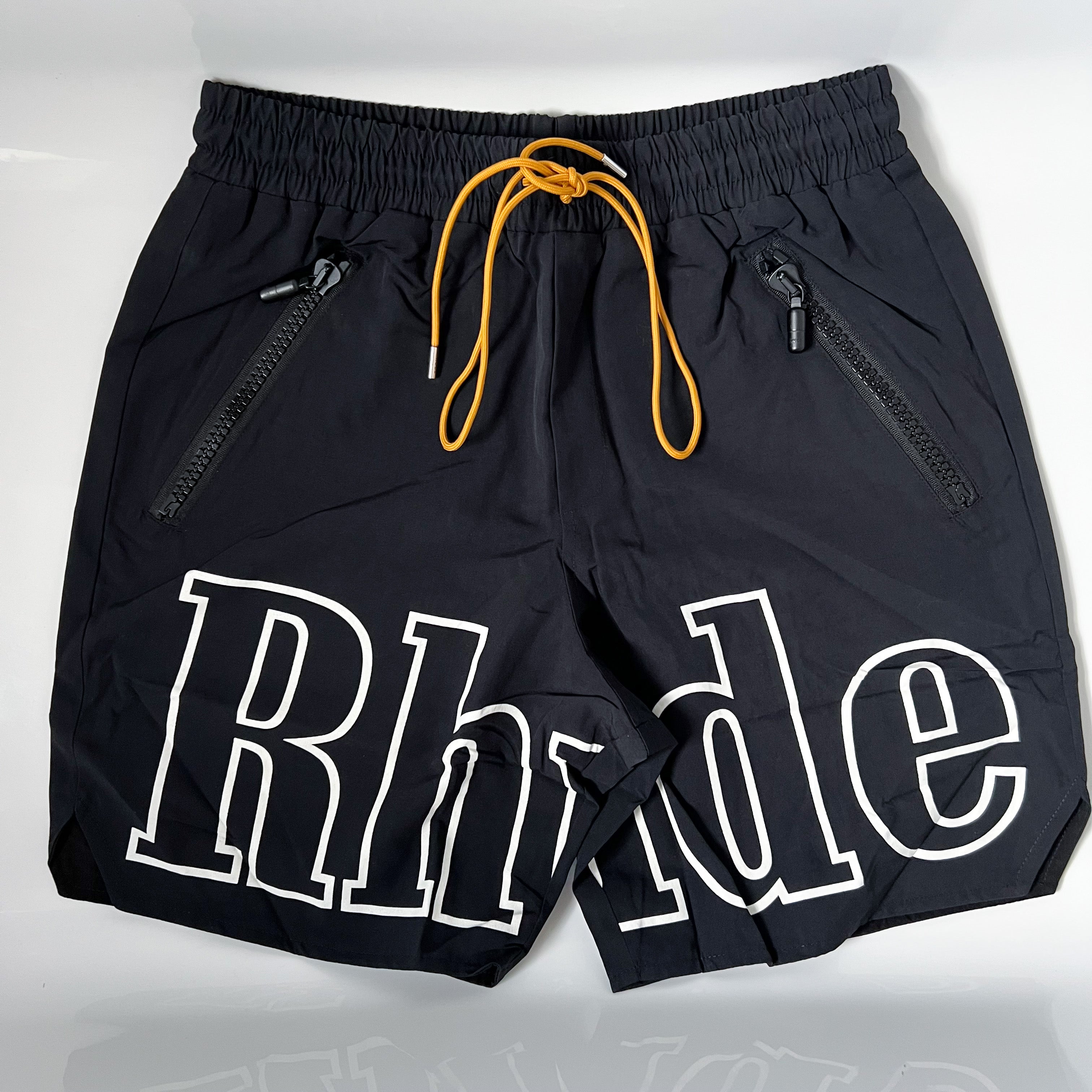 Rhude Outline Swimshorts - Black