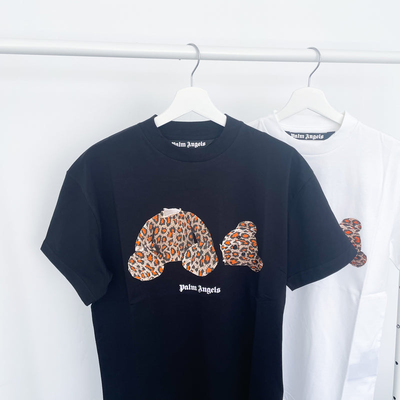 PALM ANGELS - Palm Bear Leopard T-Shirt Black