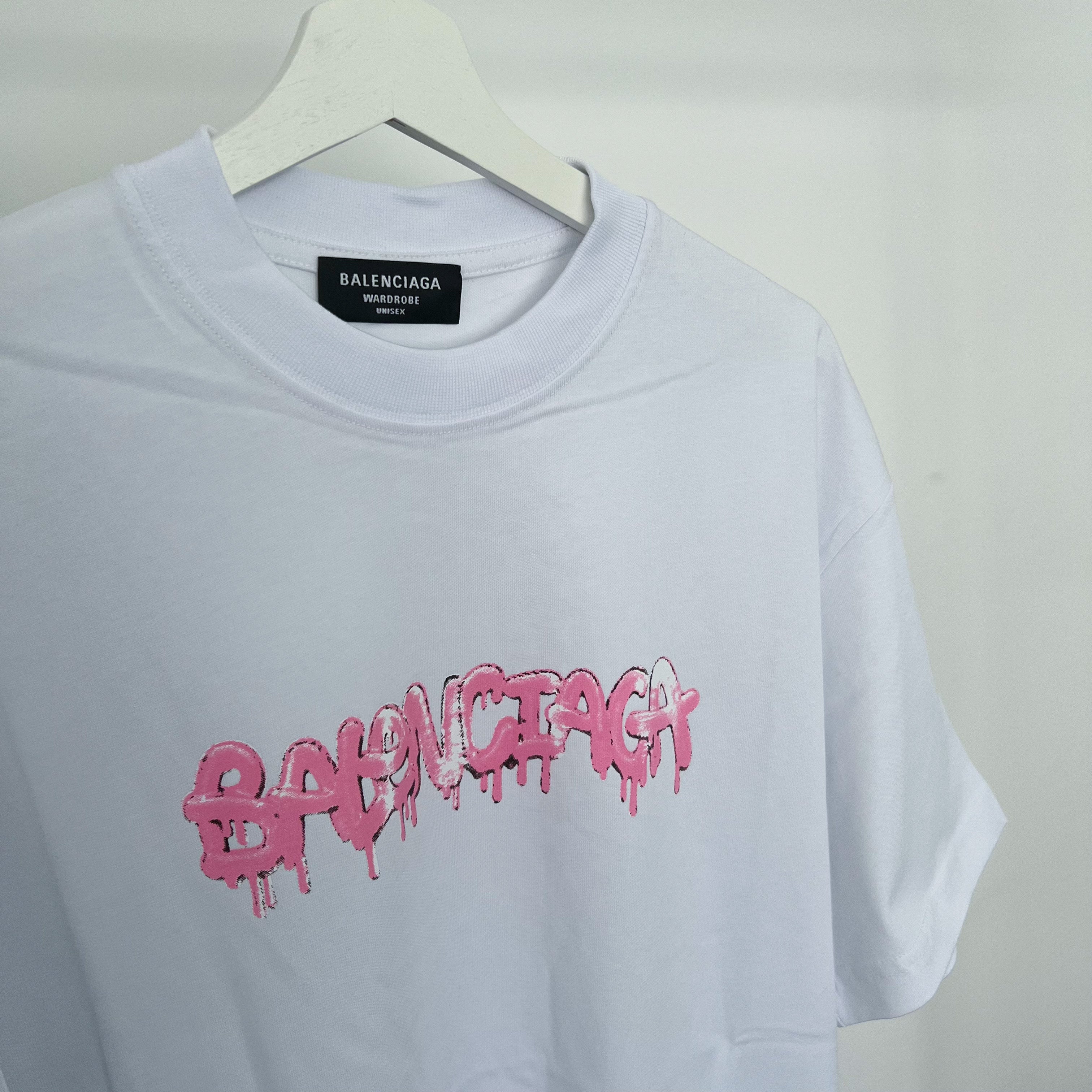 Balenciaga Slime Tee -  White / Pink