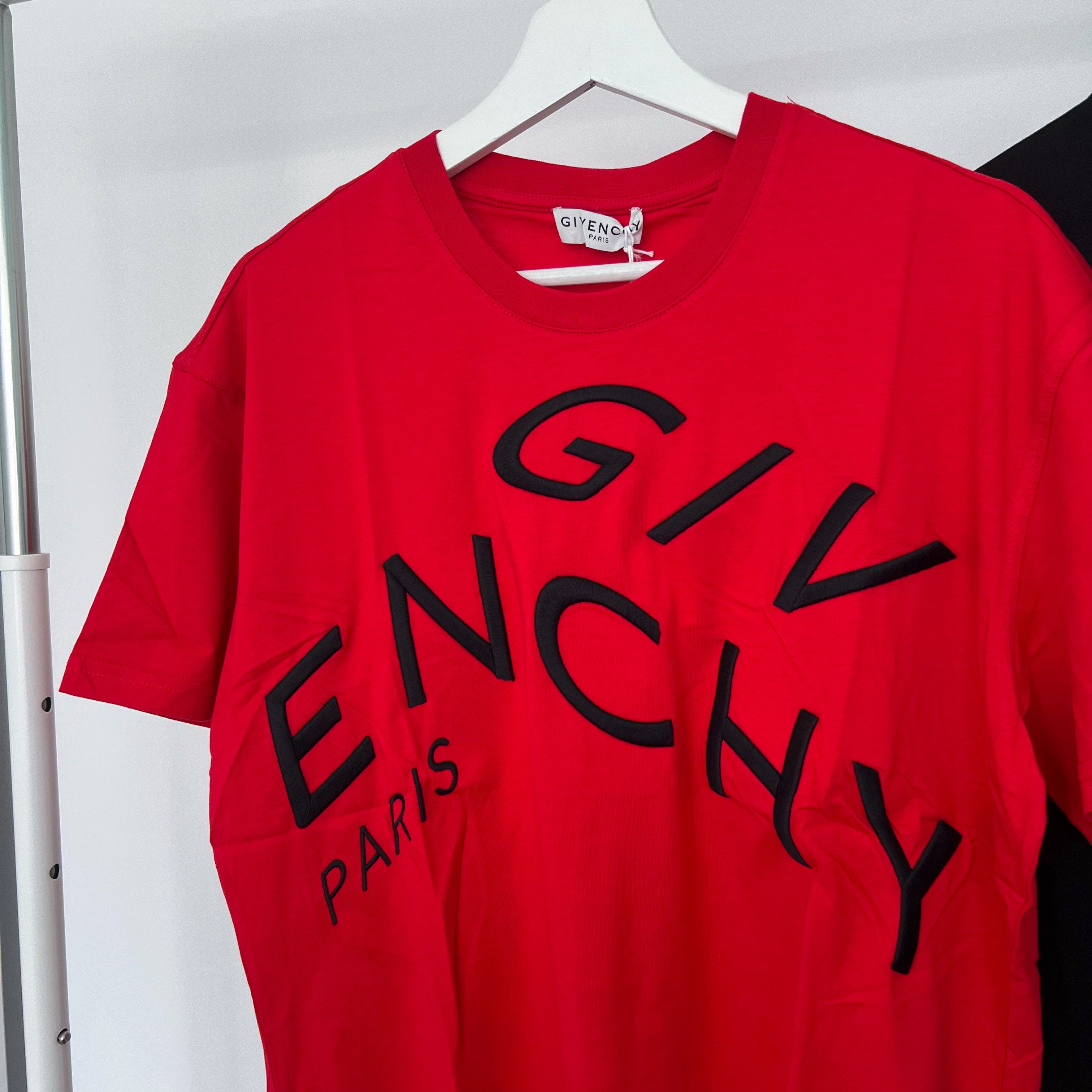 Givenchy Refracted Logo Tee - Red