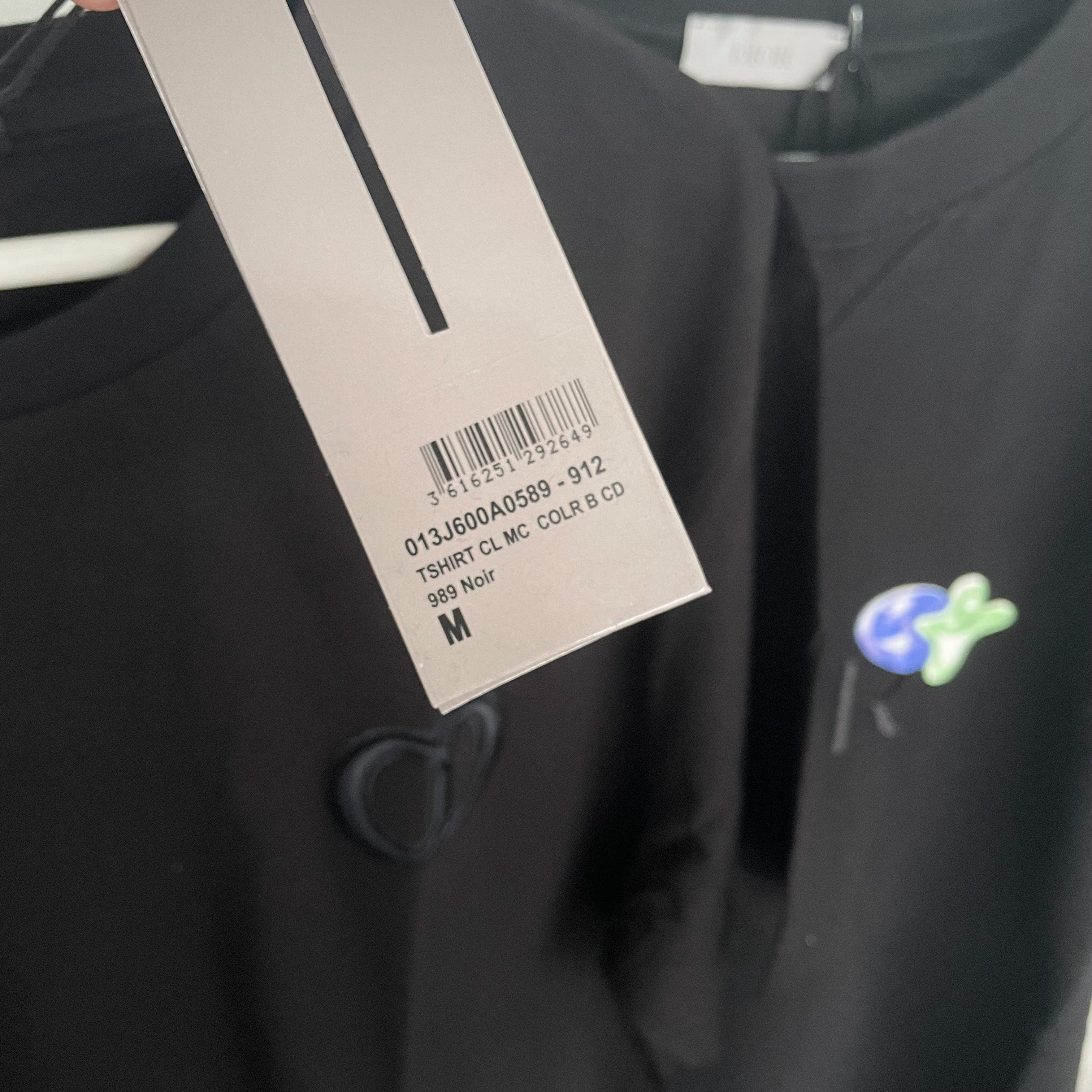 Dior CD Icon Logo Tee - Black