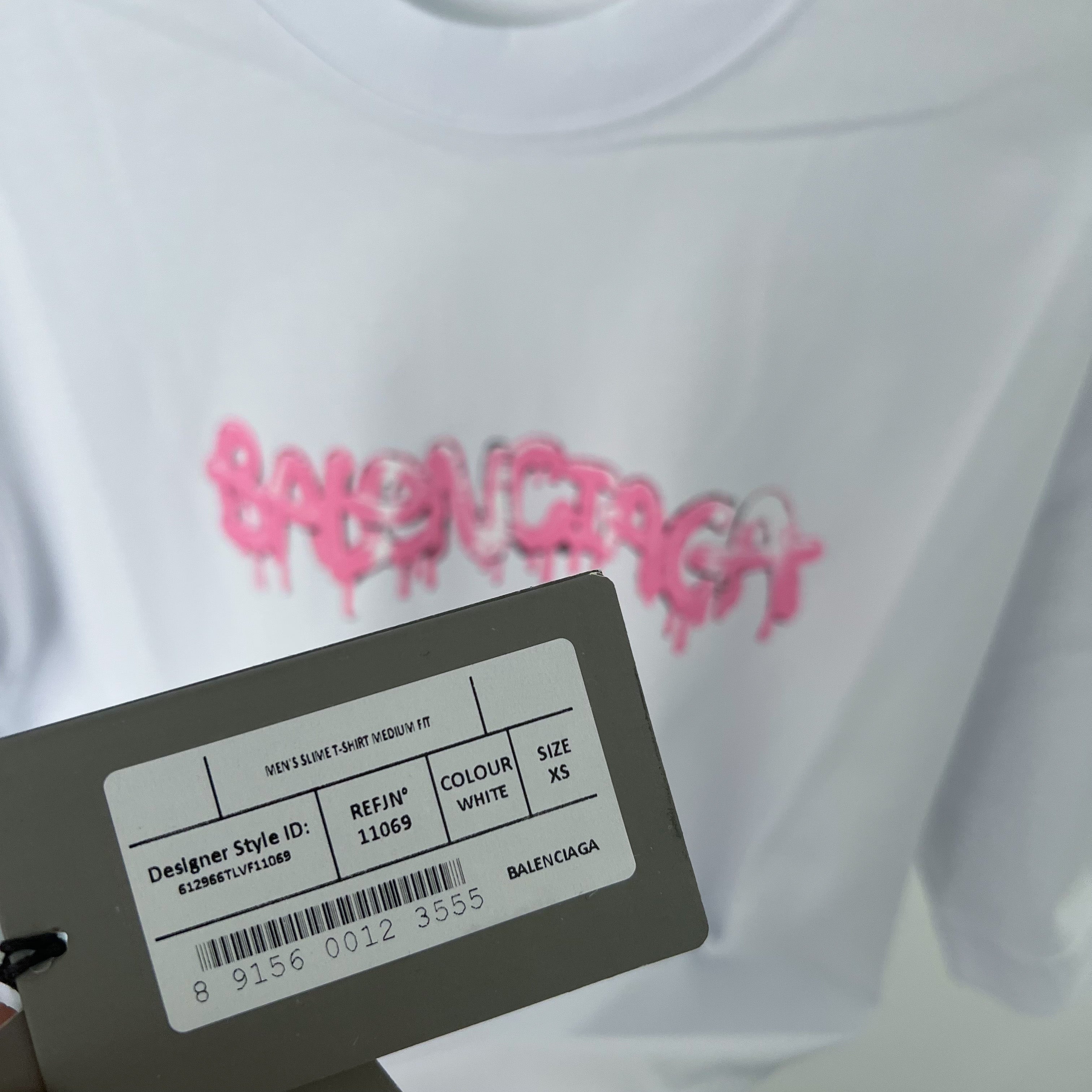 Balenciaga Slime Tee -  White / Pink