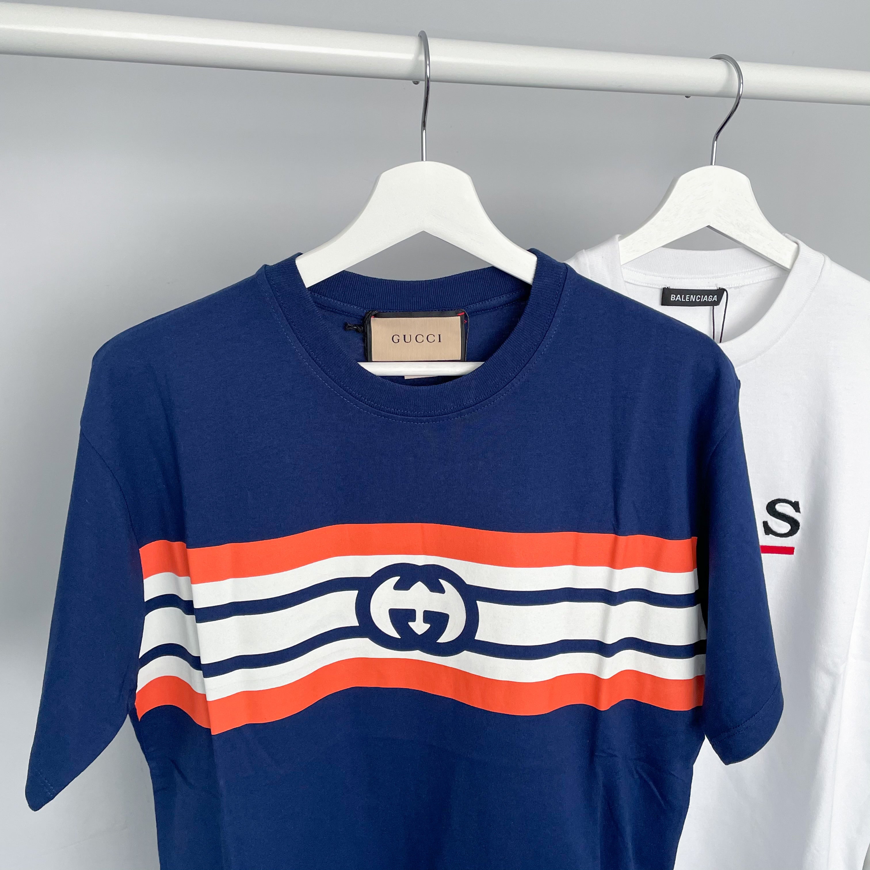 Gucci Interlocking GG Striped Tee