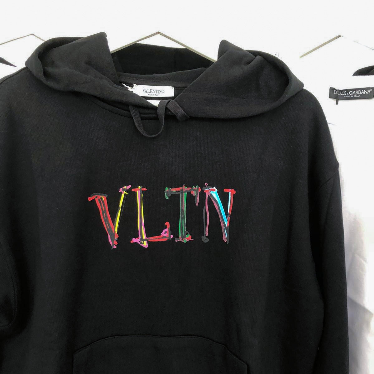 Valentino Rainbow Logo Hoodie