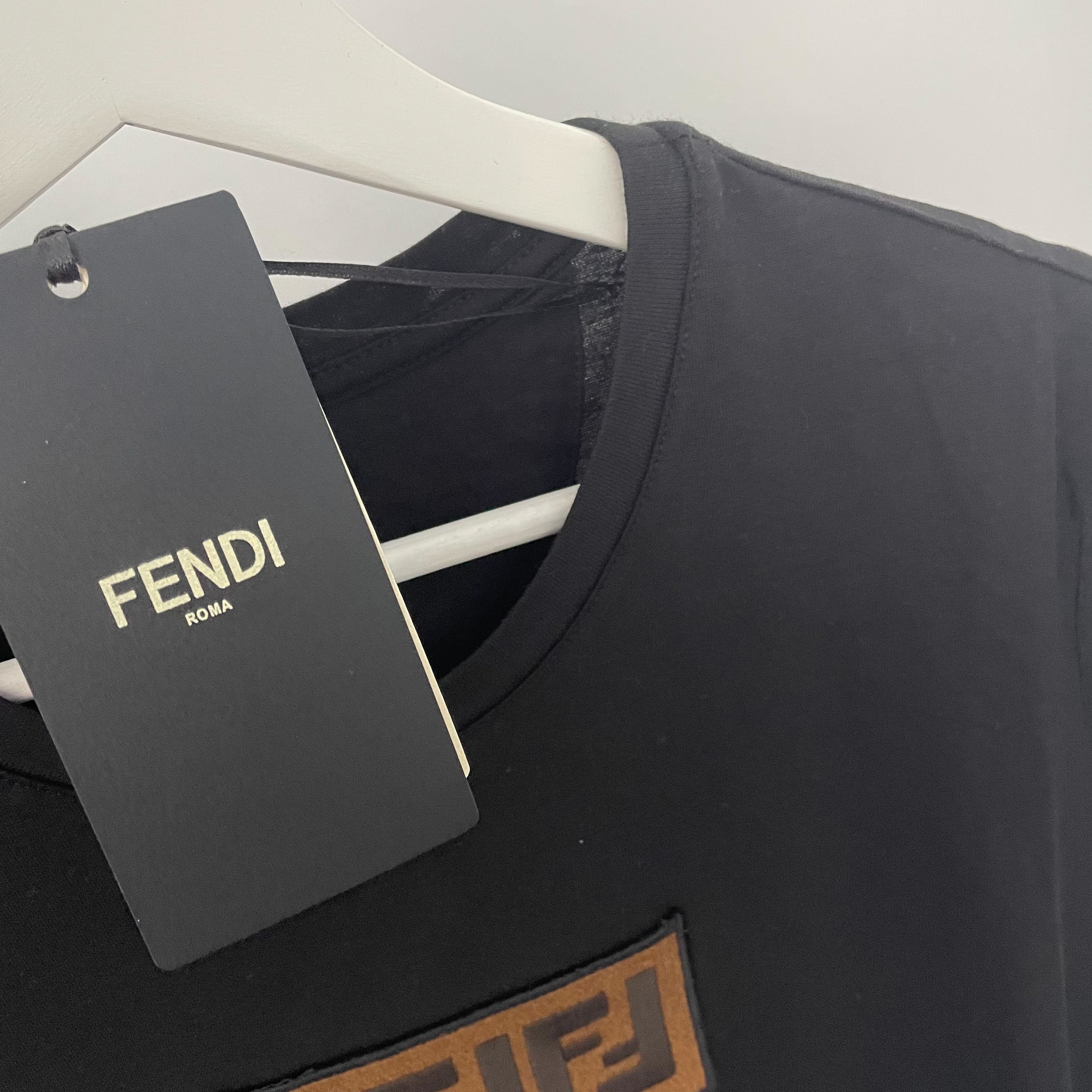 Fendi Embroidered Box Logo Tee