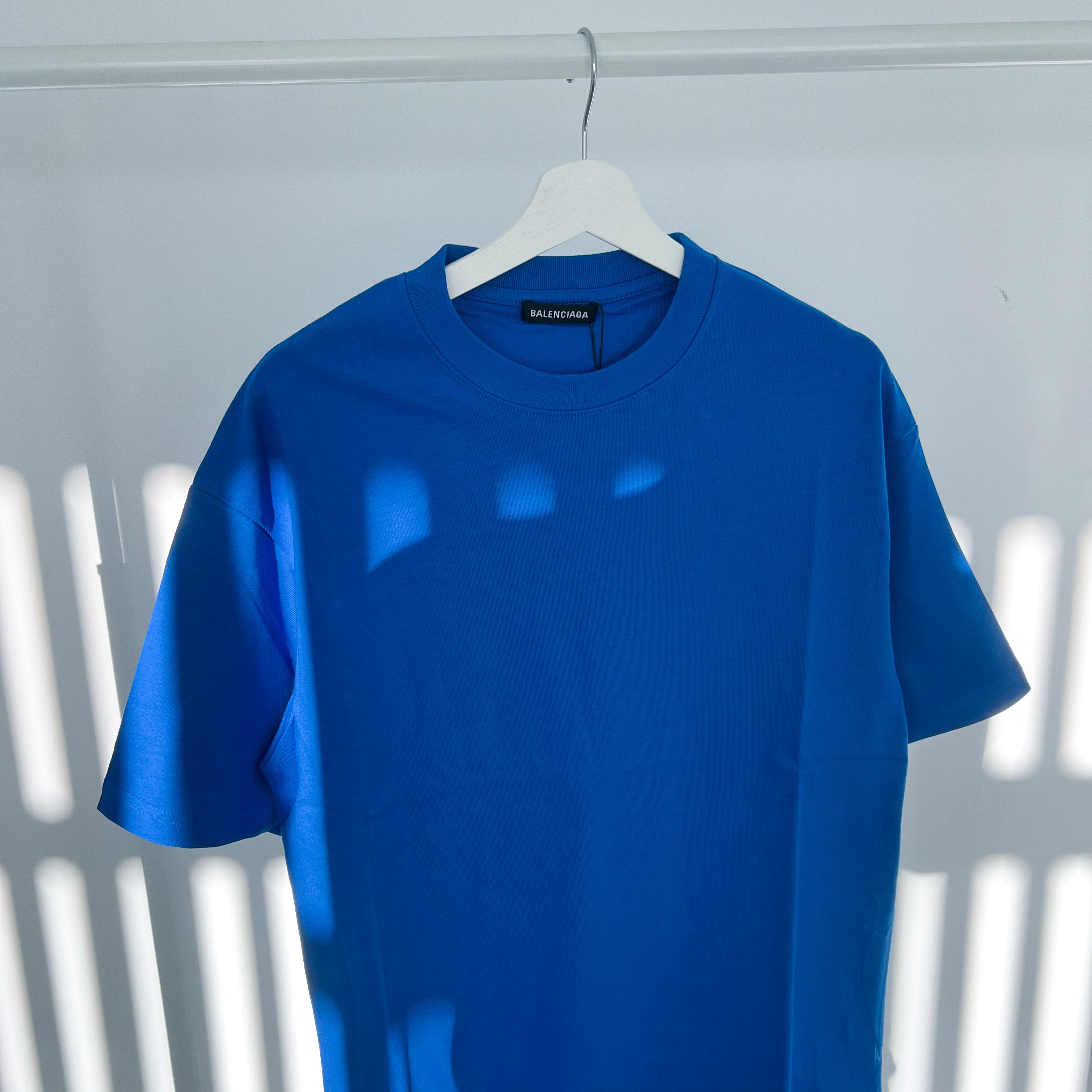 Balenciaga Back Logo Tee - Royal Blue