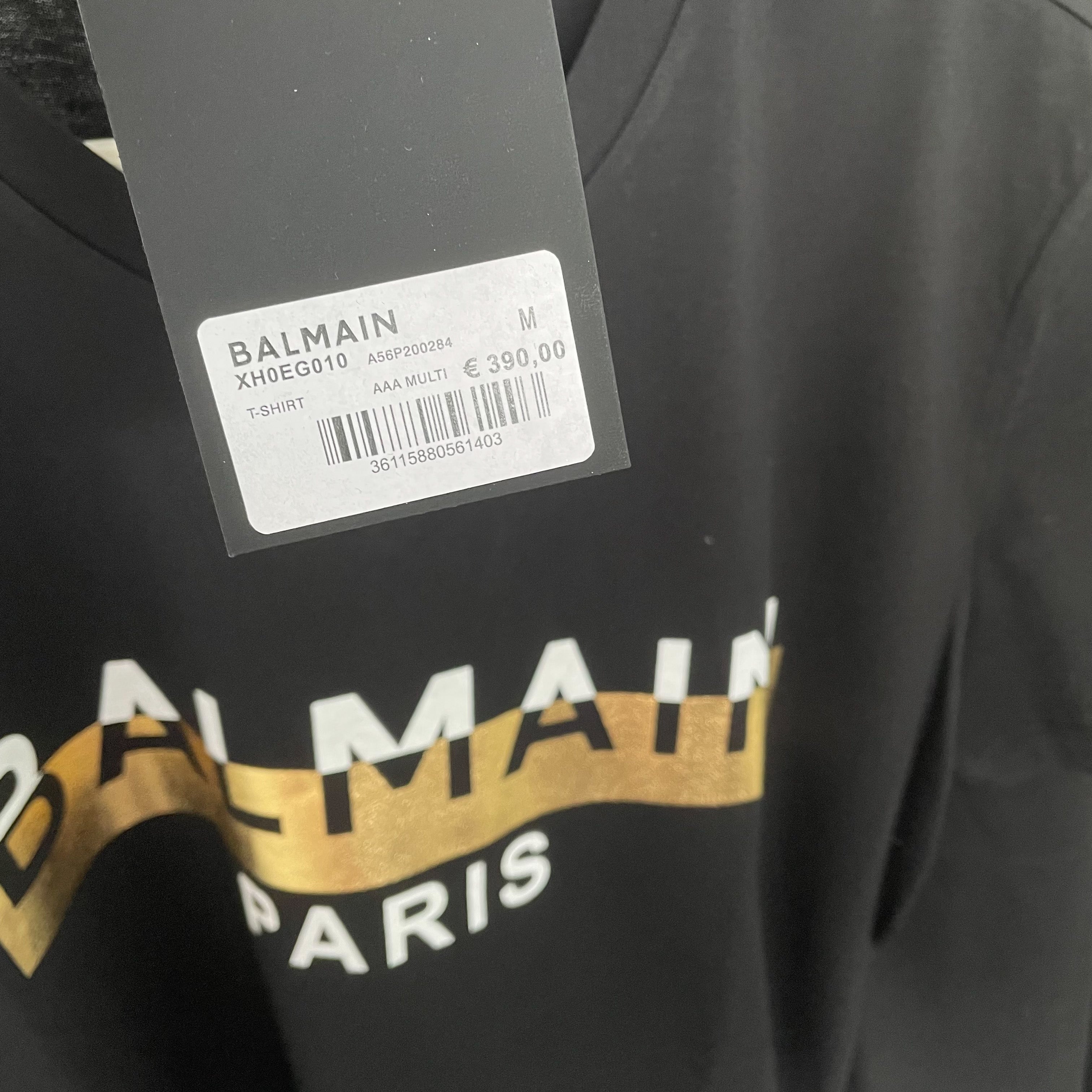 Balmain Gold Foil Tee