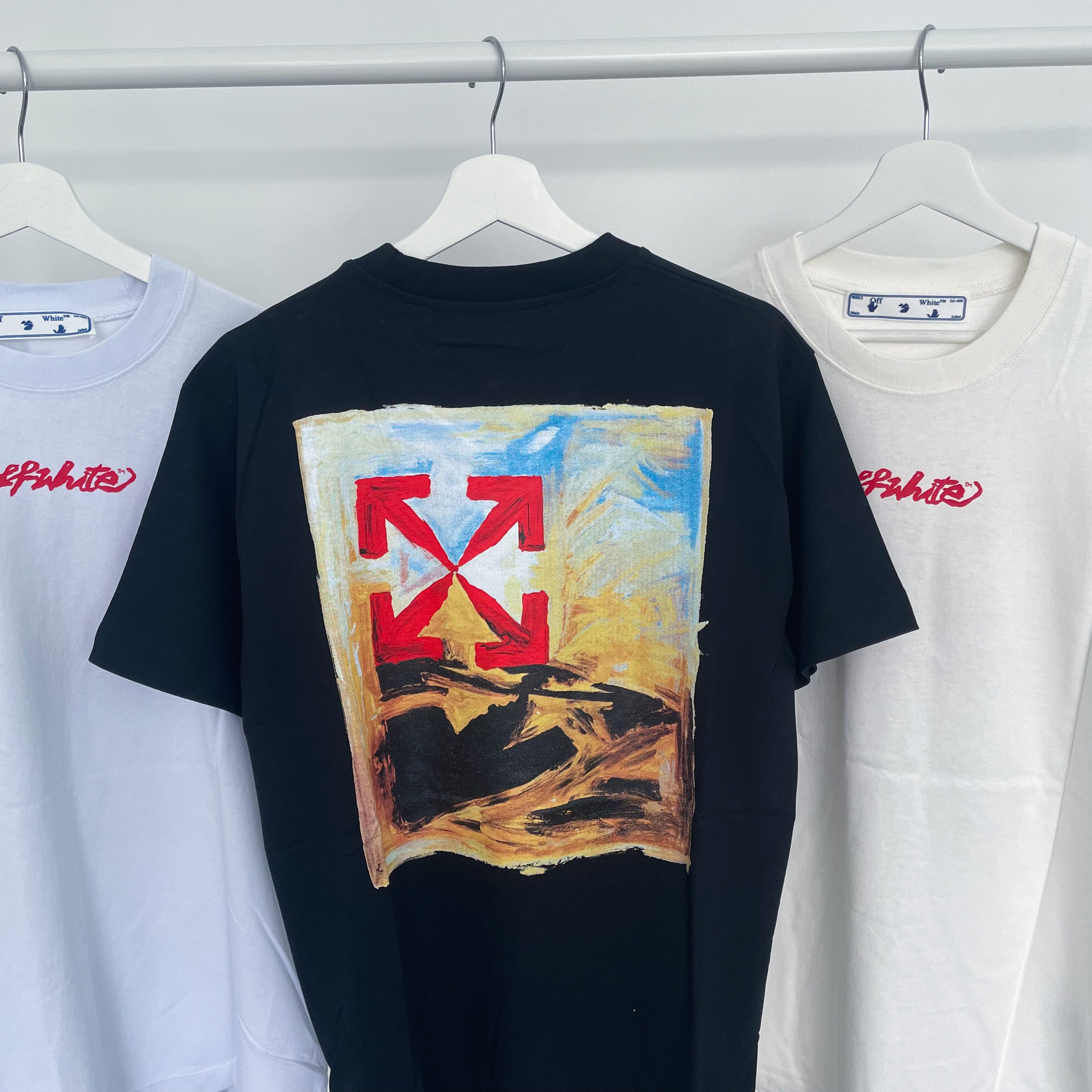 Off-White Canvas Painting Tee - Black