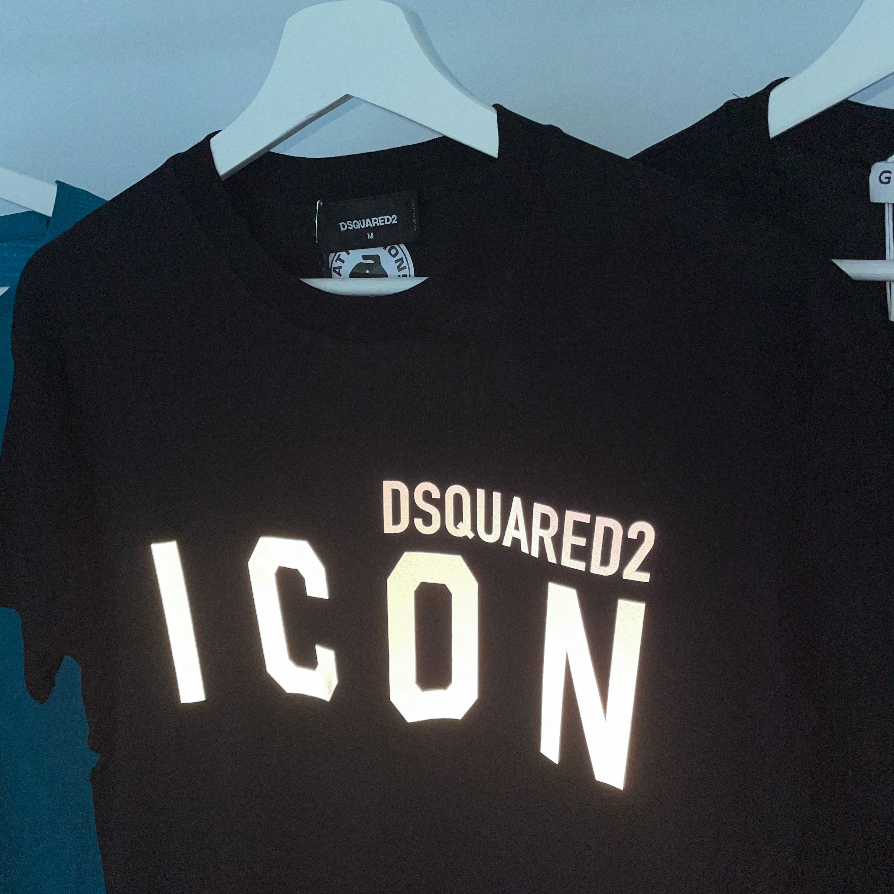 Dsquared Reflective Icon Tee - Black