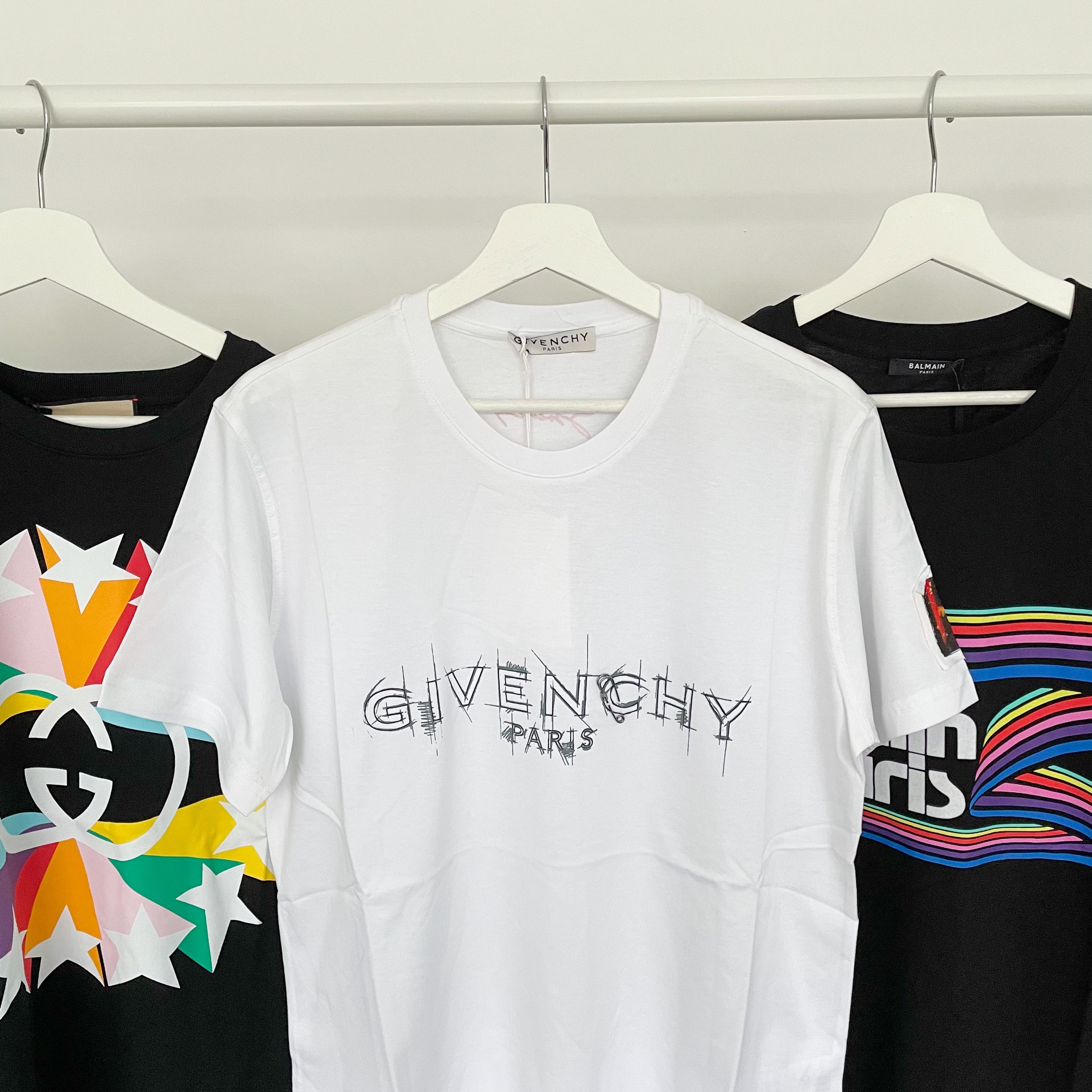 Givenchy Pin Logo Tee - White