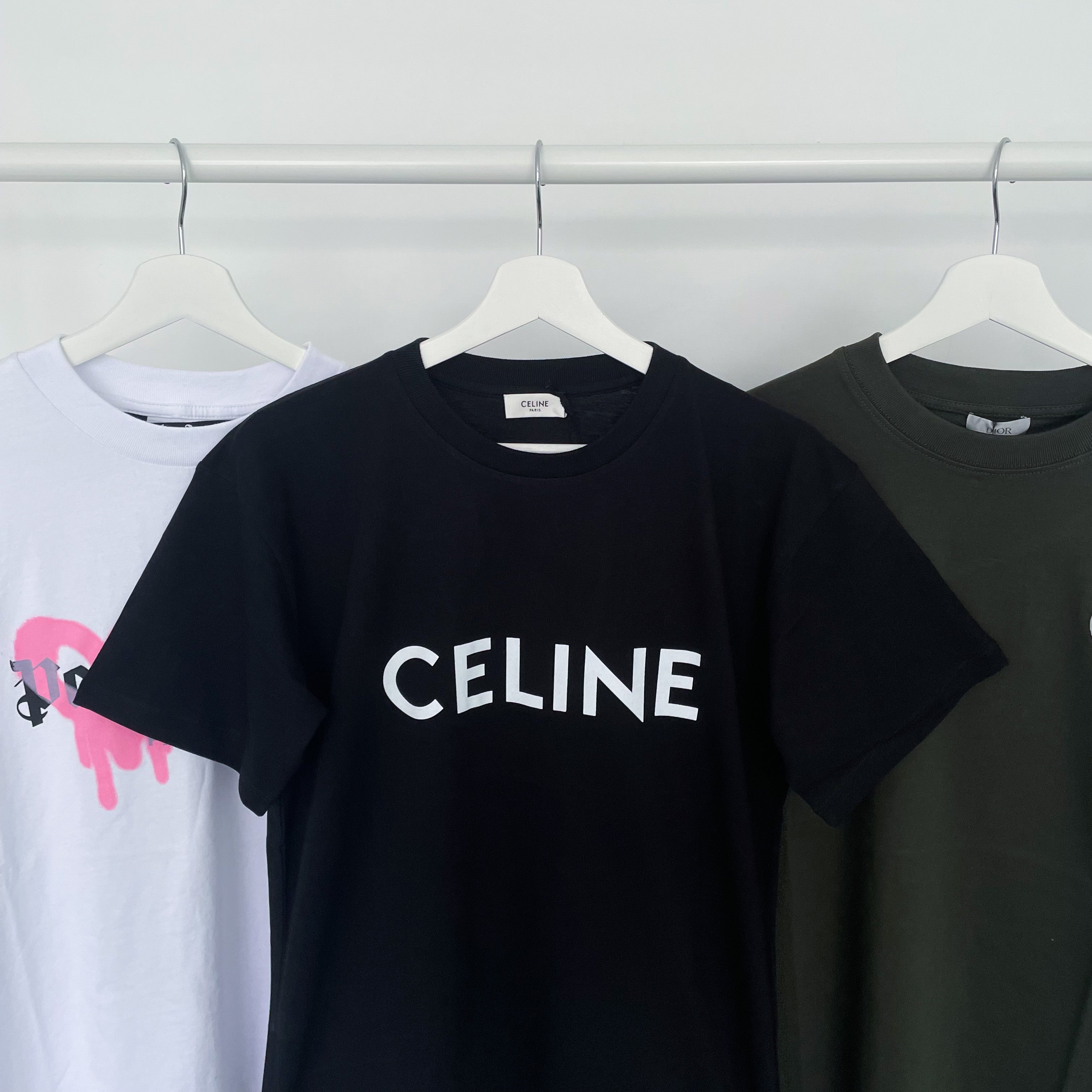 Celine Classic Logo Tee - Black