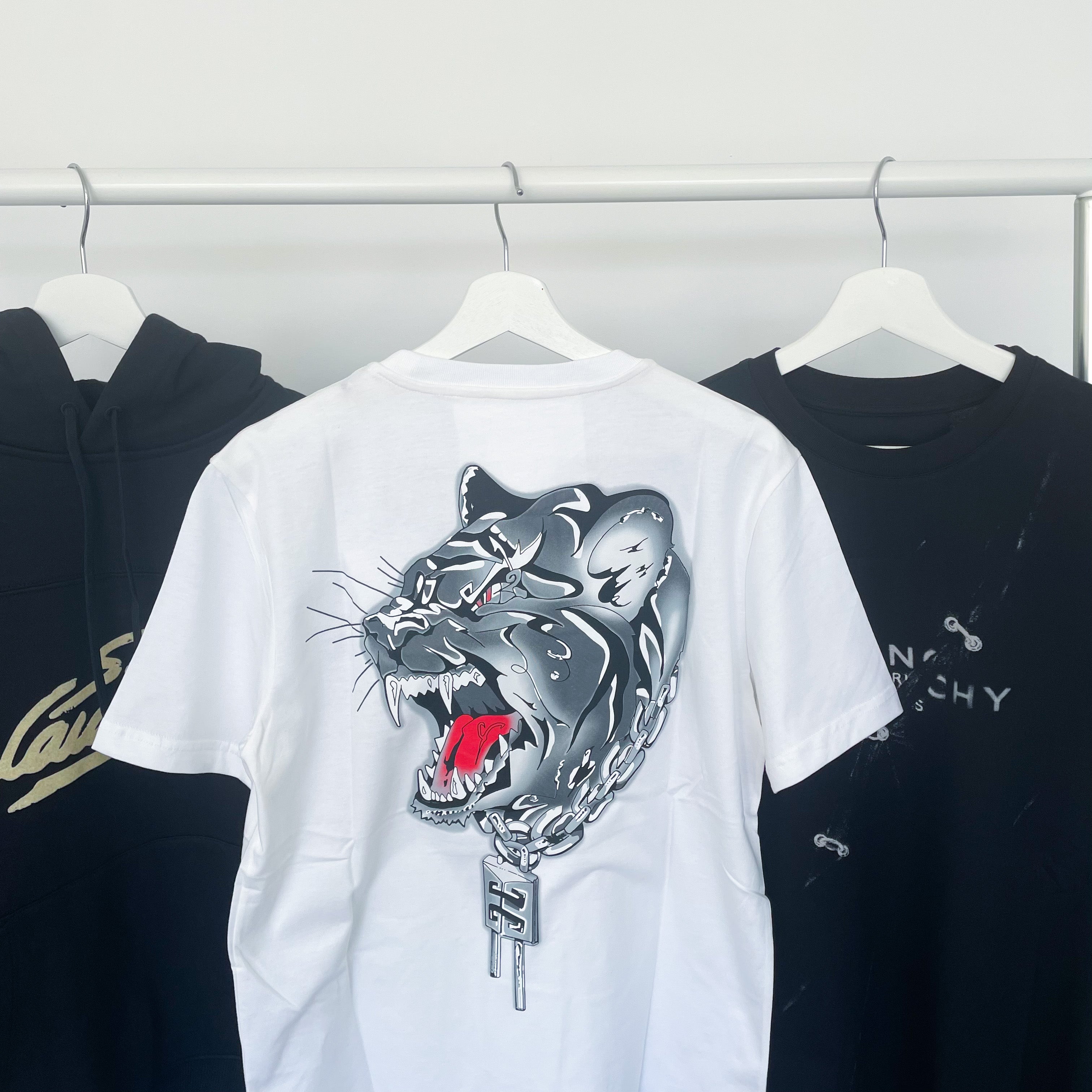 Givenchy Metallic Tiger Back Logo Tee