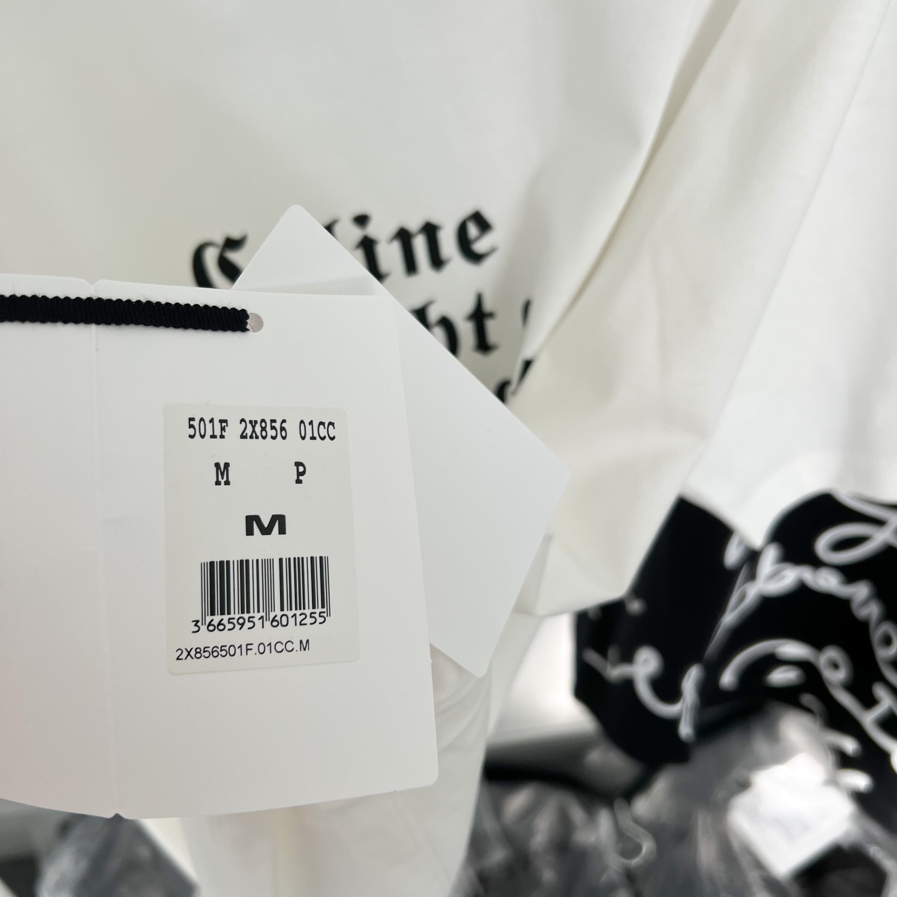 Celine Poem Logo Tee - White