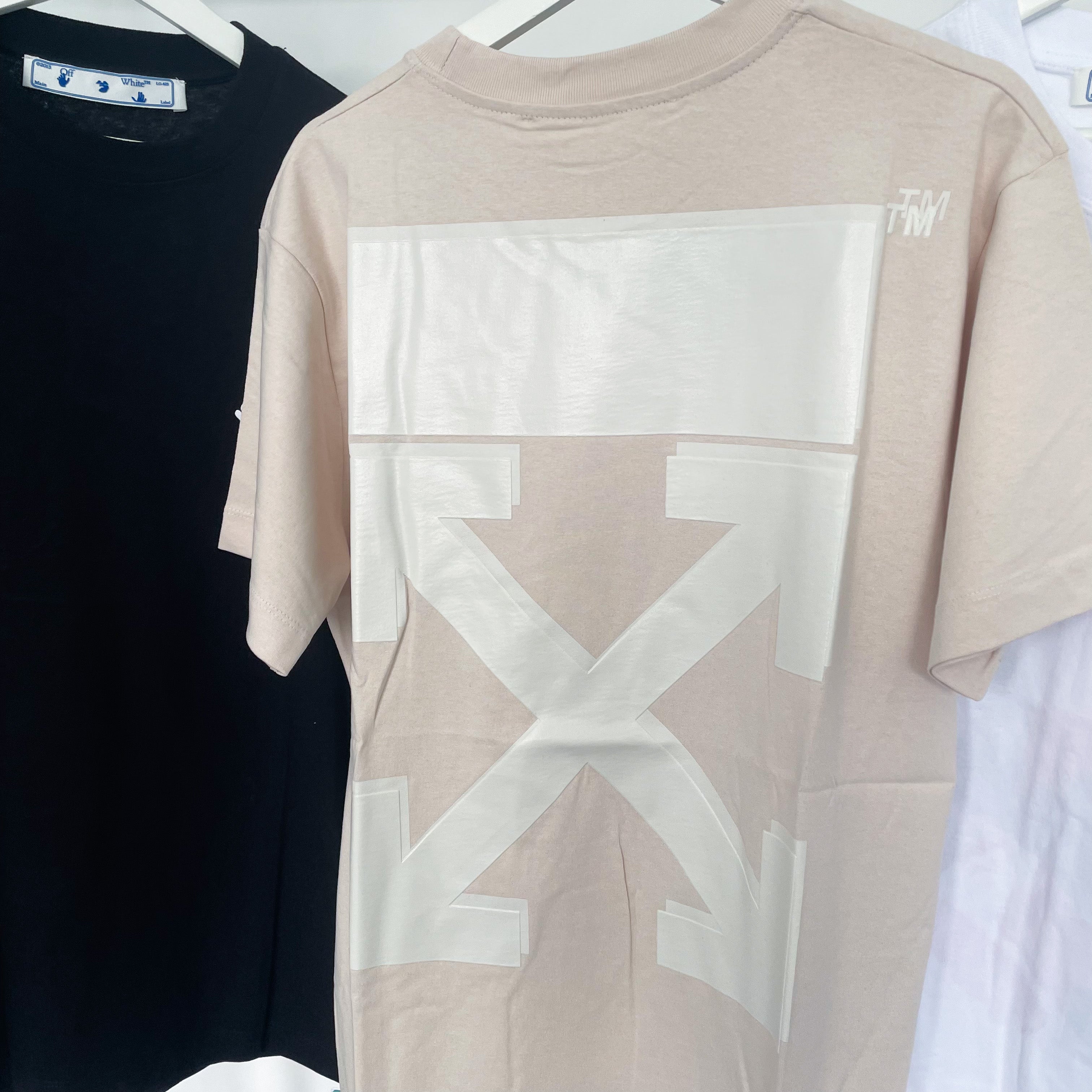 Off-White Rubber Arrows Tee - Cream