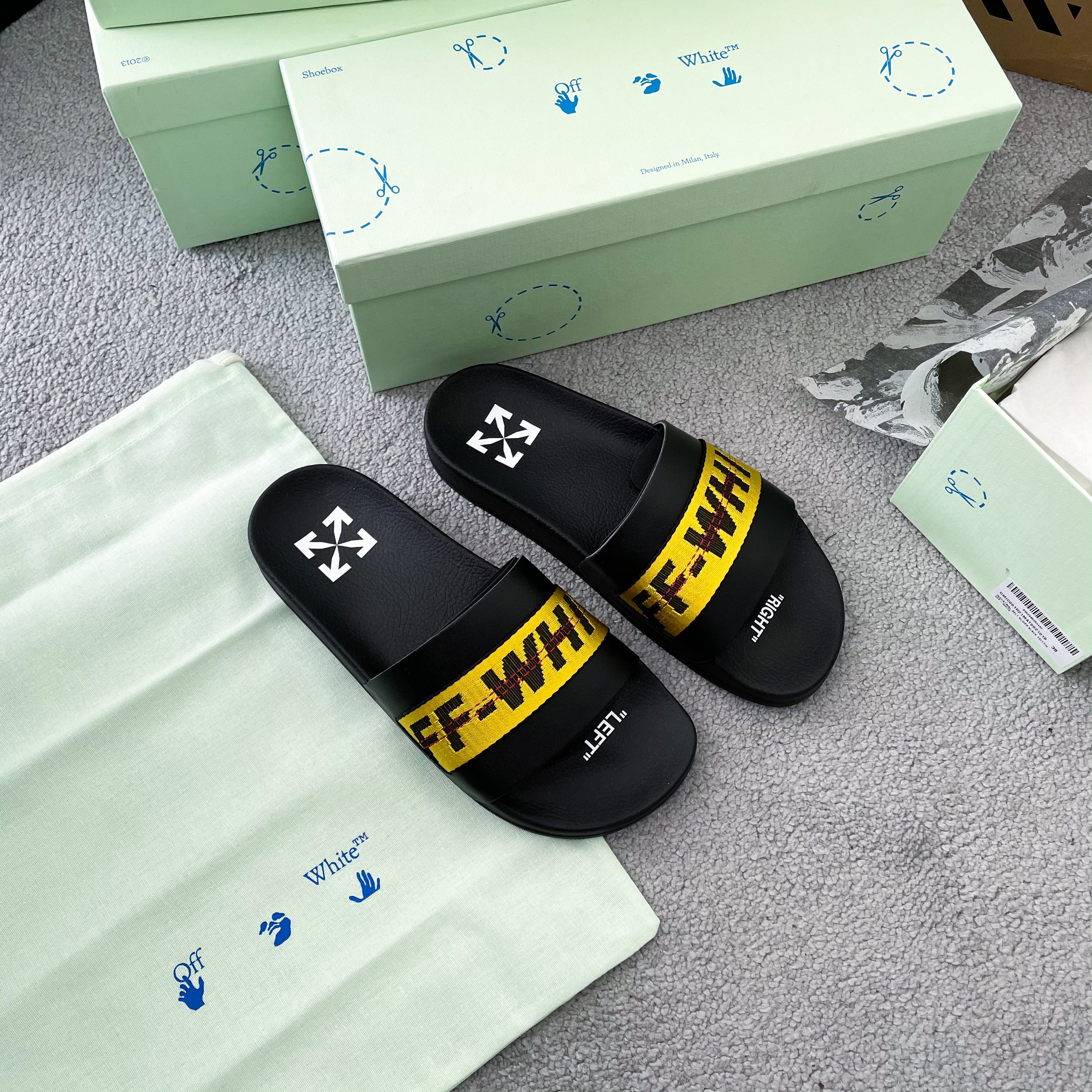 Off White Industrial Sliders