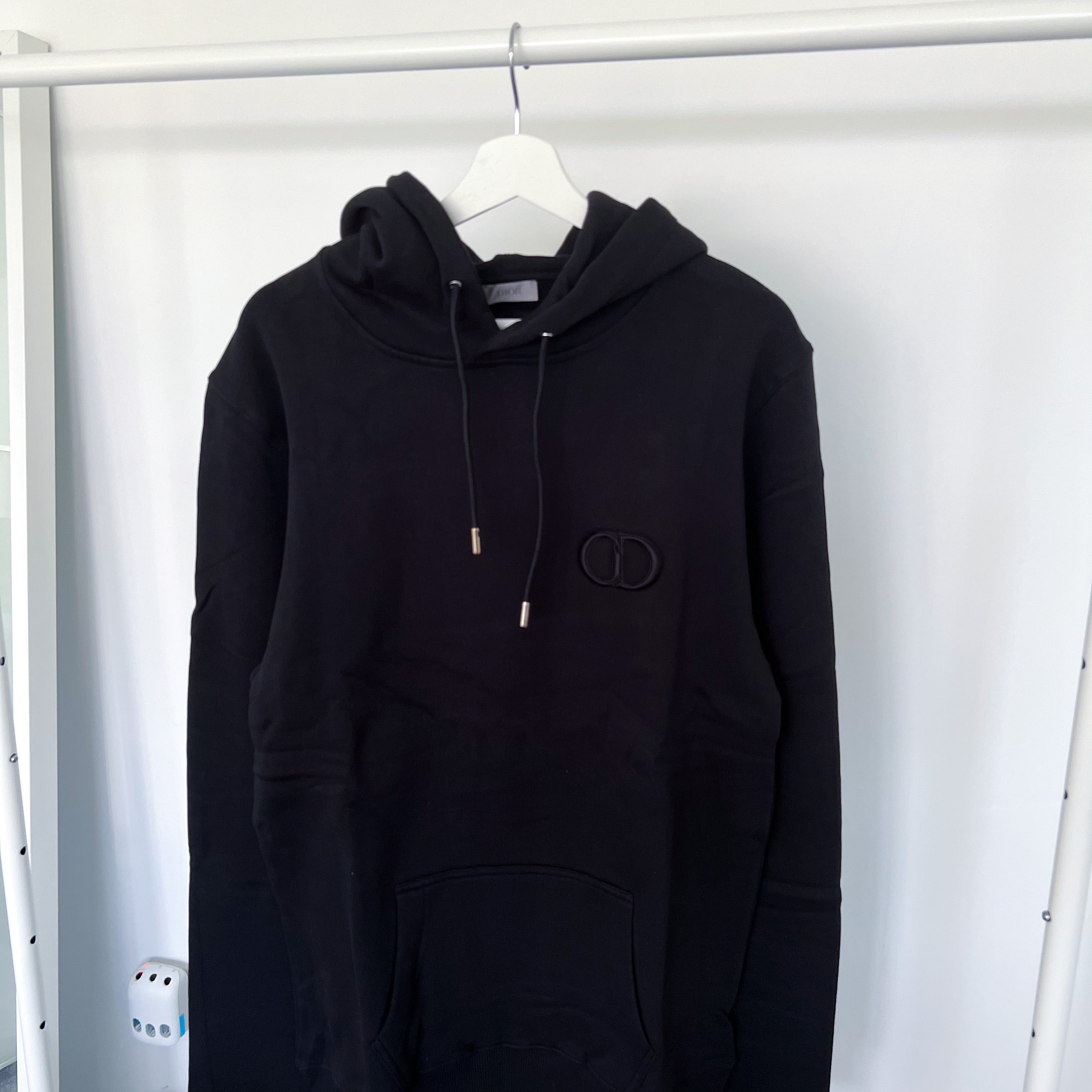 Dior CD Icon Logo Hoodie - Black