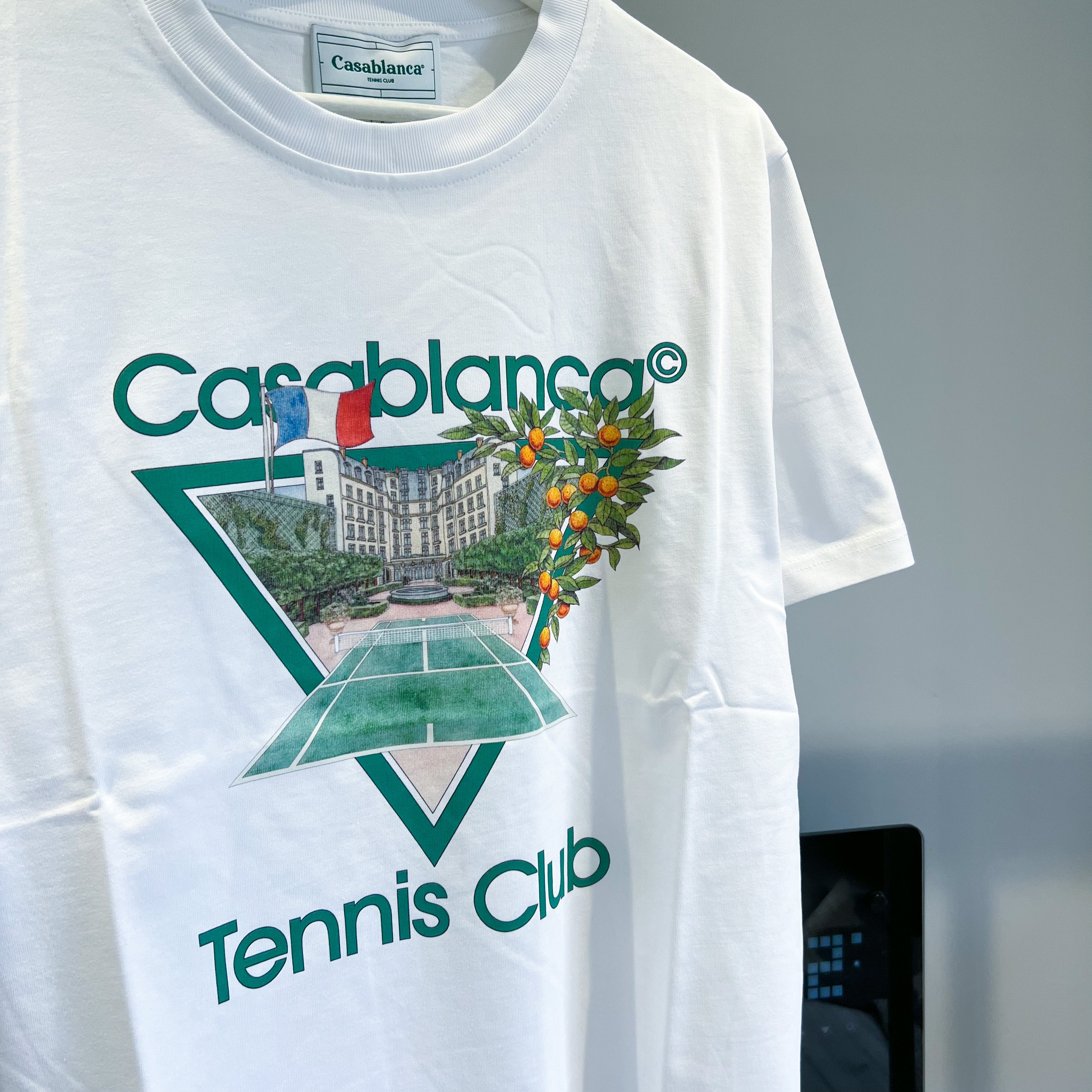Casablanca Tennis Club Tee - White