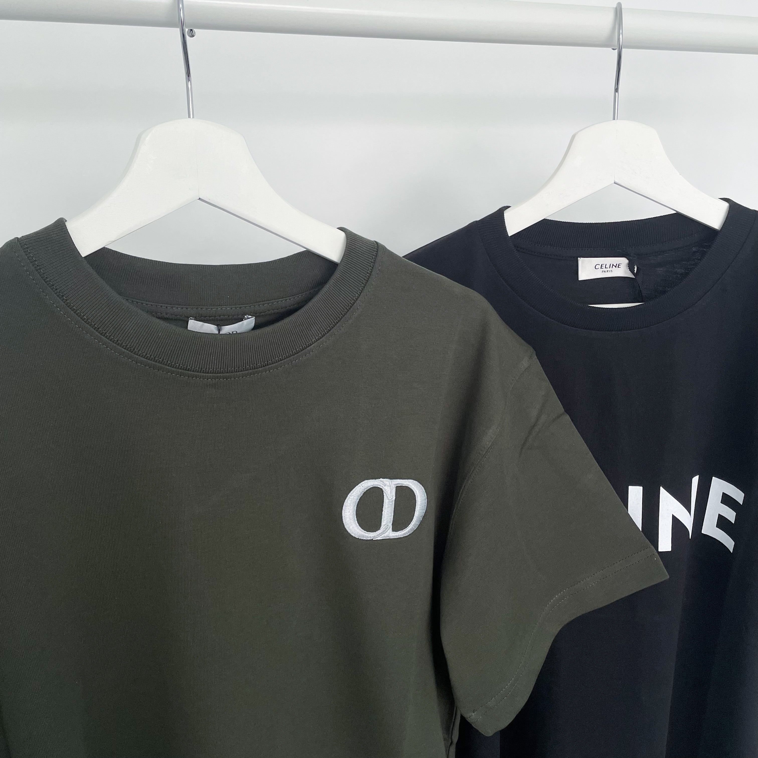 Dior Icon Logo Tee- Khaki