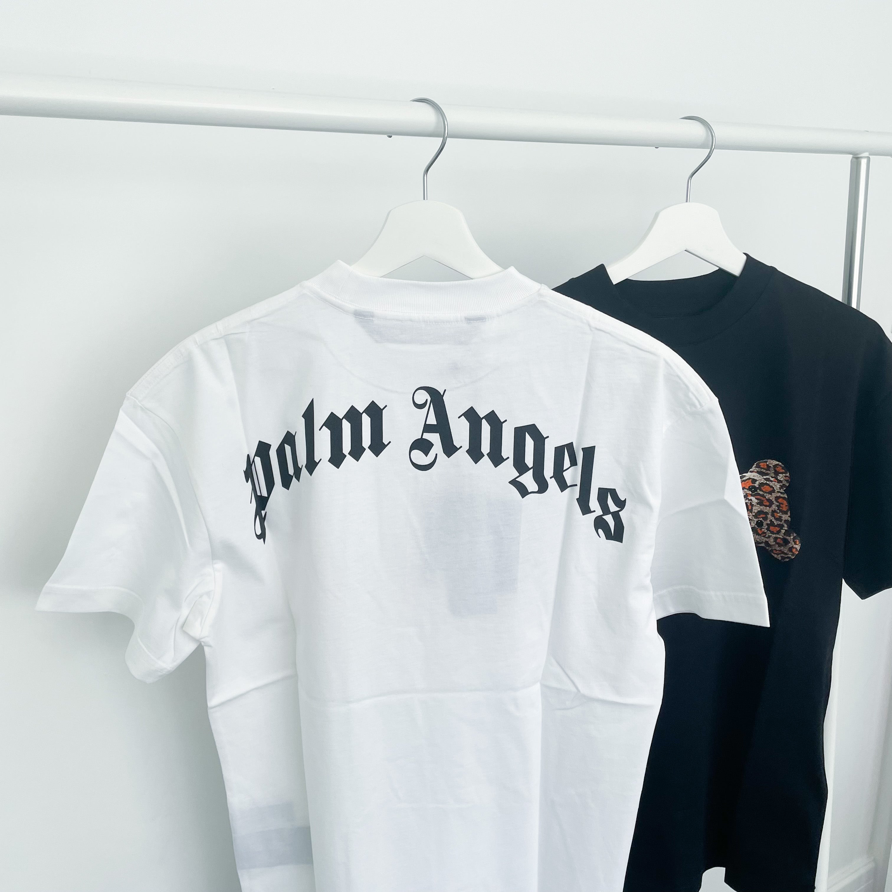 Palm Angels Leopard Bear Tee - White