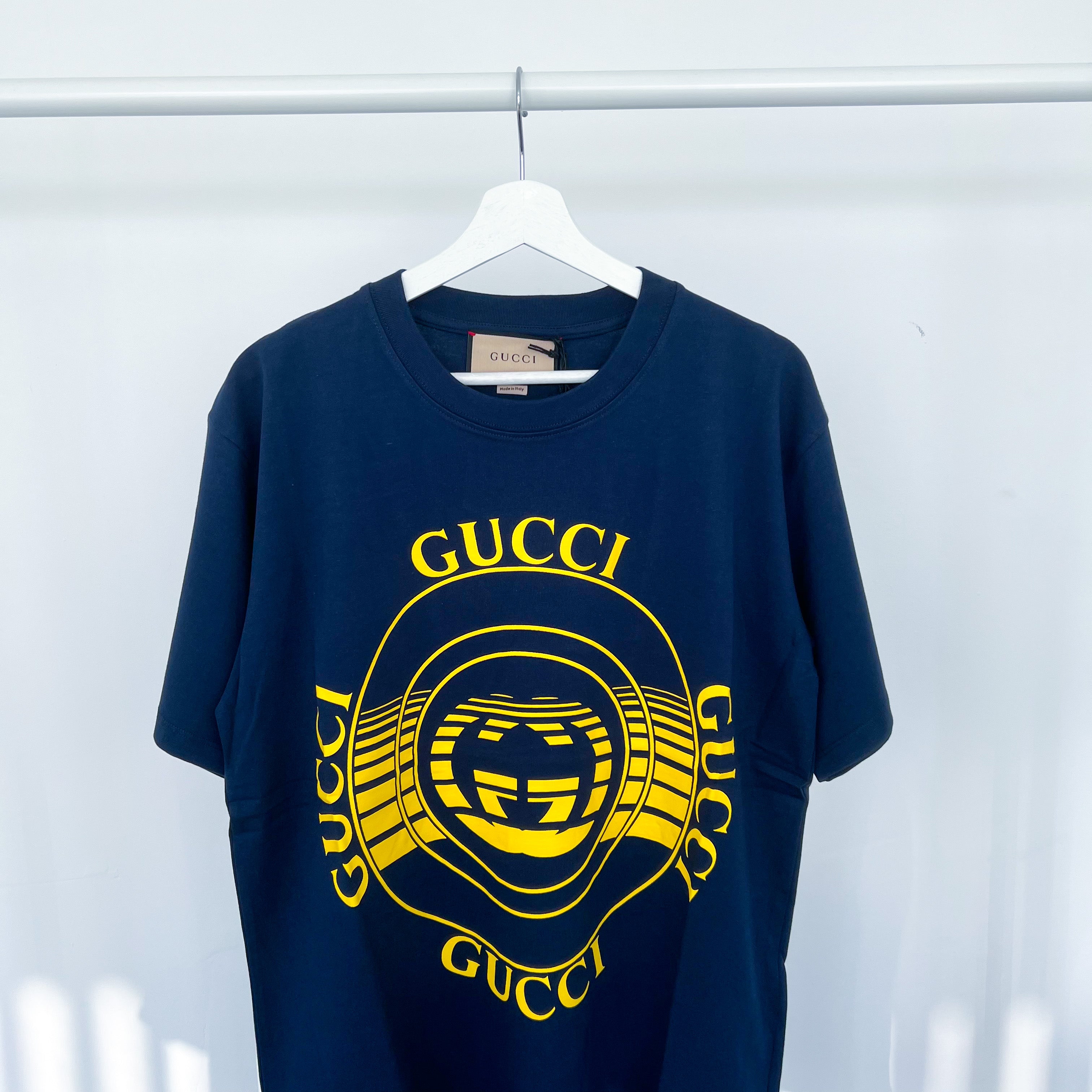 Gucci Record Tee - Navy