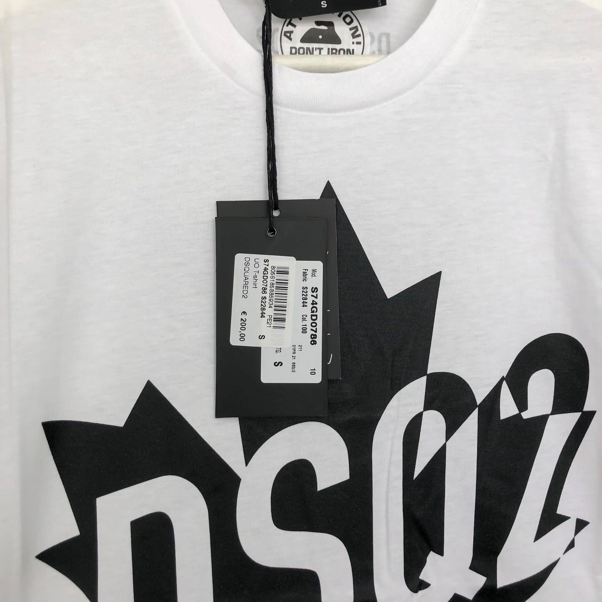 Dsquared Maple Leaf Tee - White