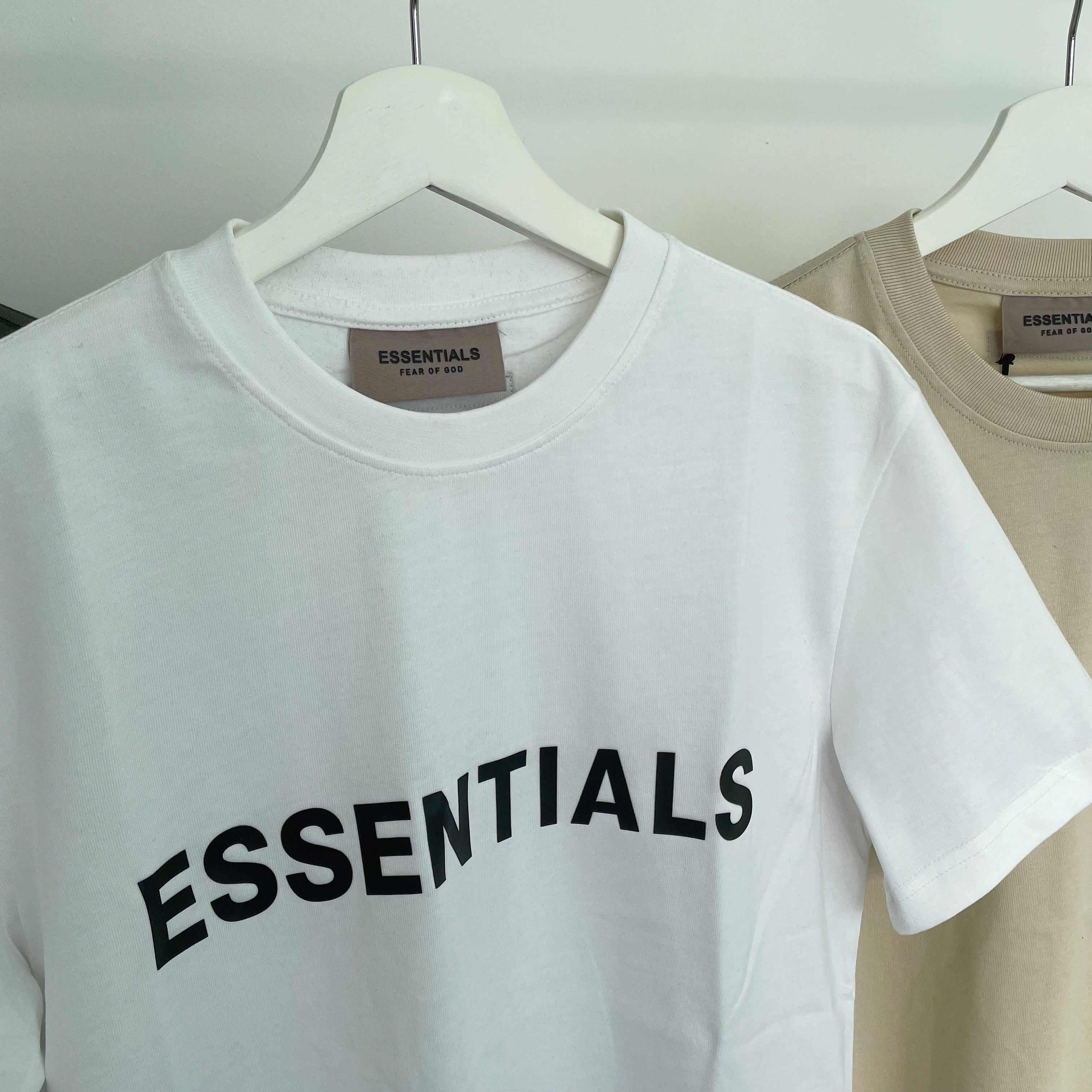 Fear of God Essentials Front Logo Tee - White