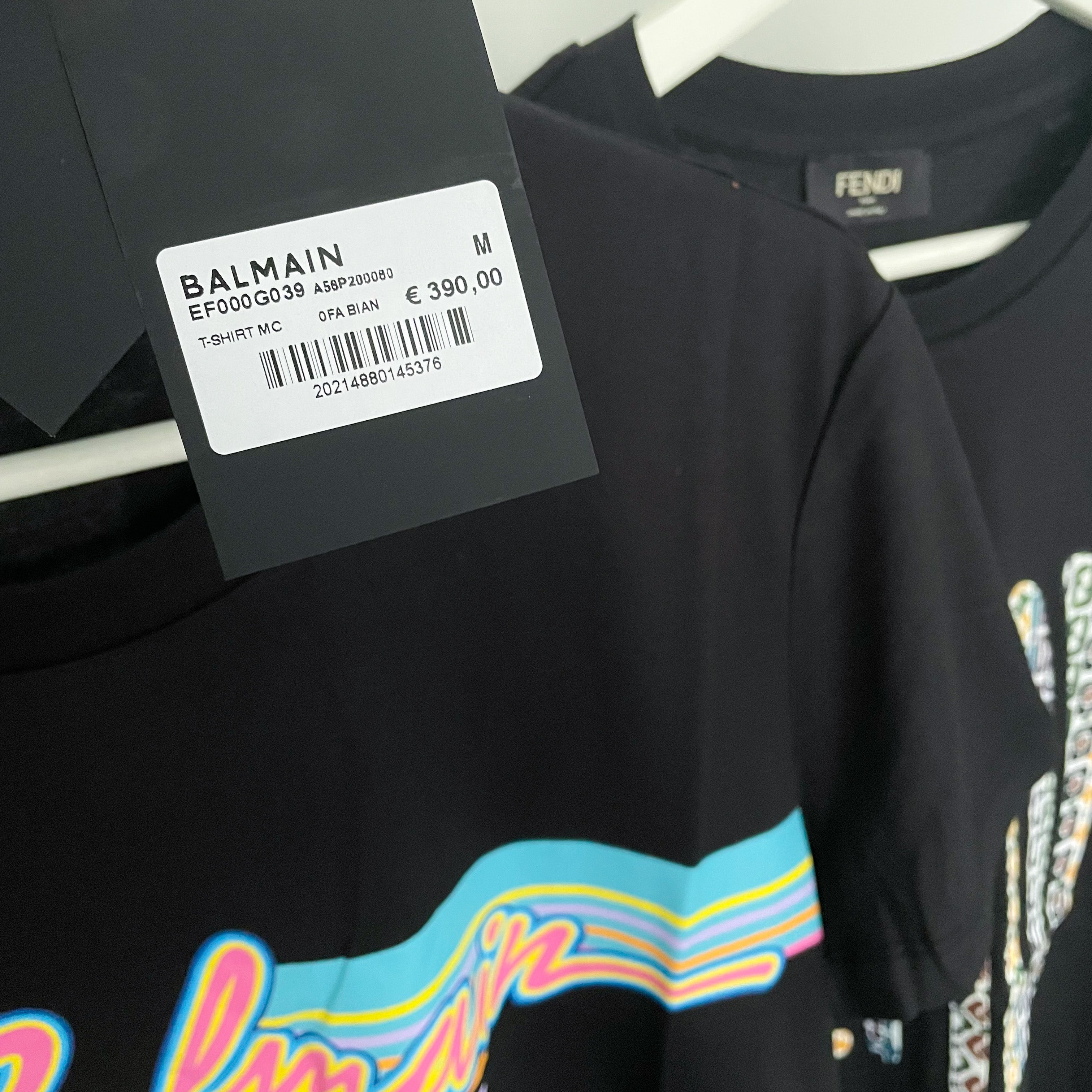 Balmain neon logo tee