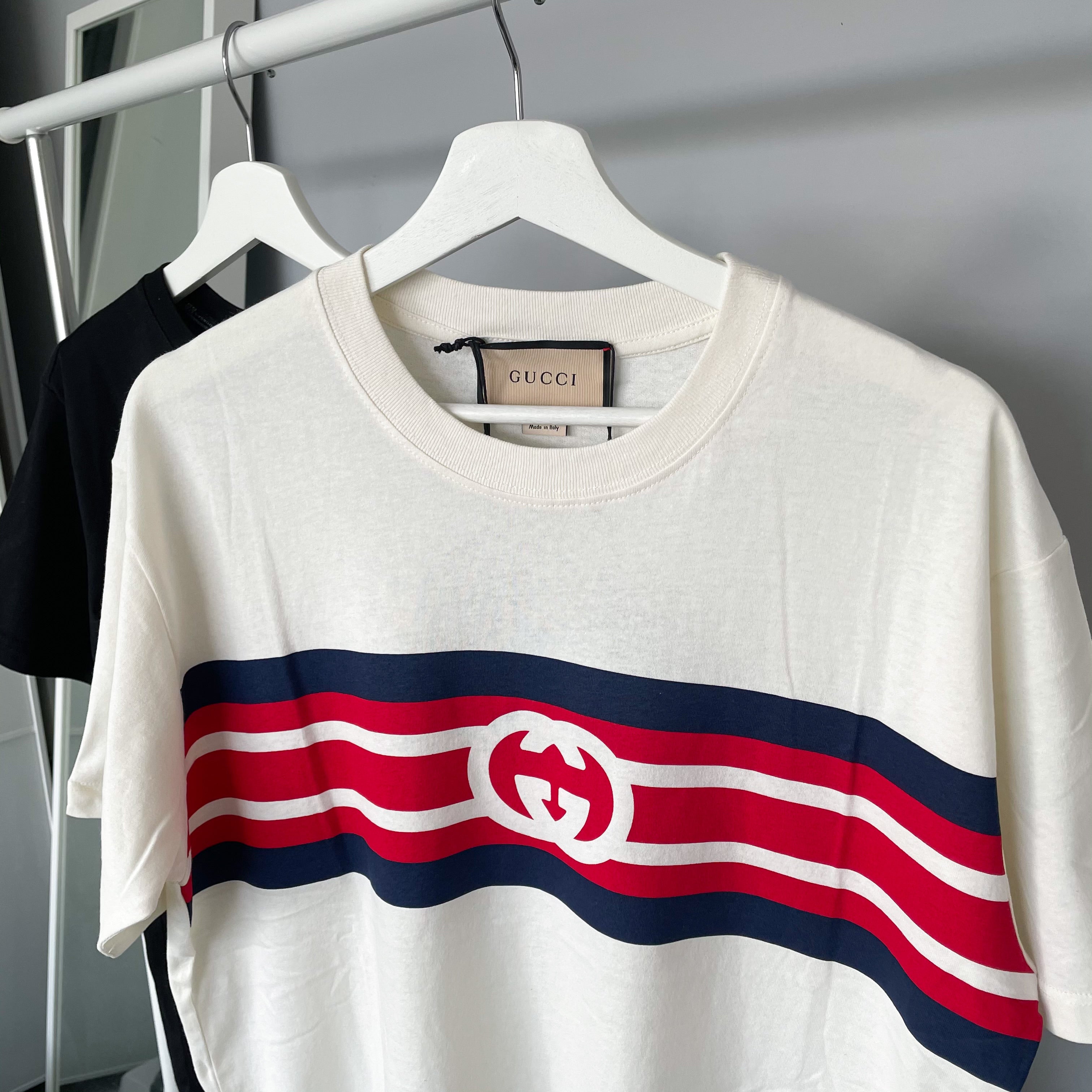 Gucci Interlocking GG Striped Tee