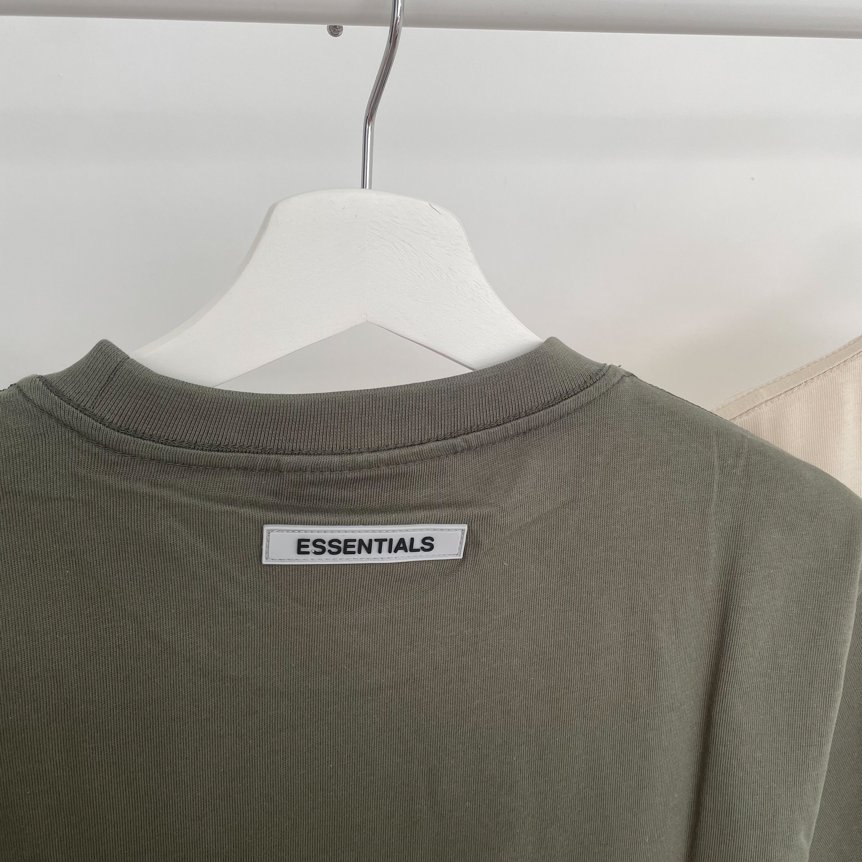 Fear of God Essentials Front Logo Tee - Khaki