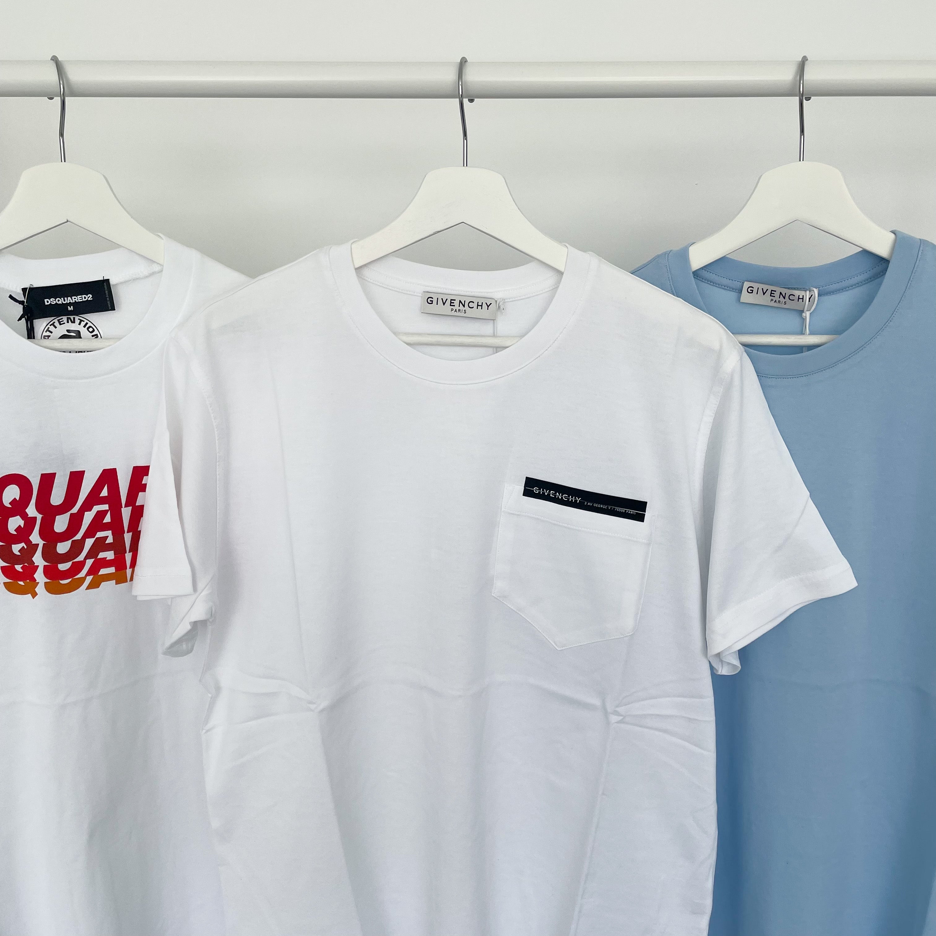 Givenchy Ribbon Pocket Logo Tee - White