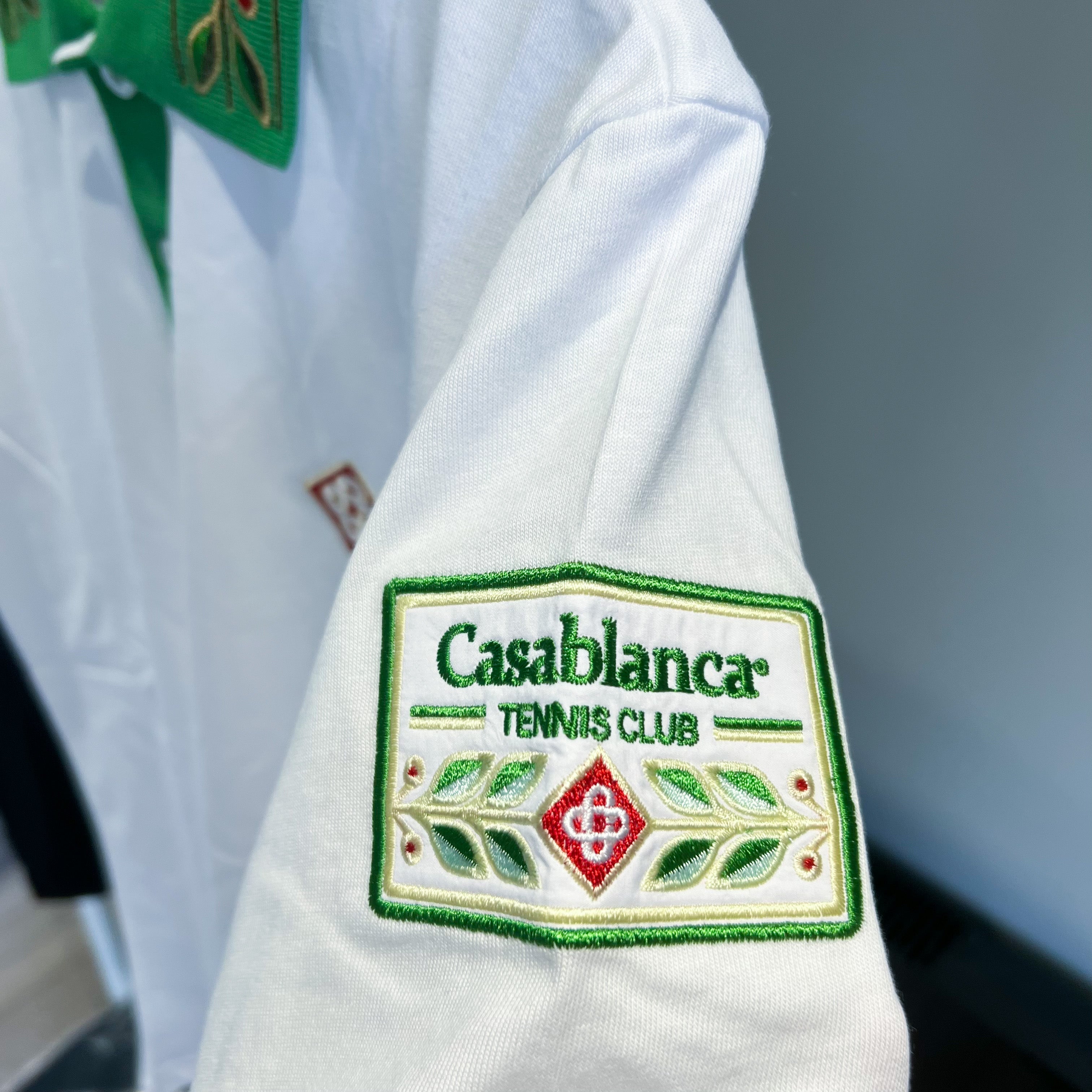 Casablanca Laurel Polo Tee - White