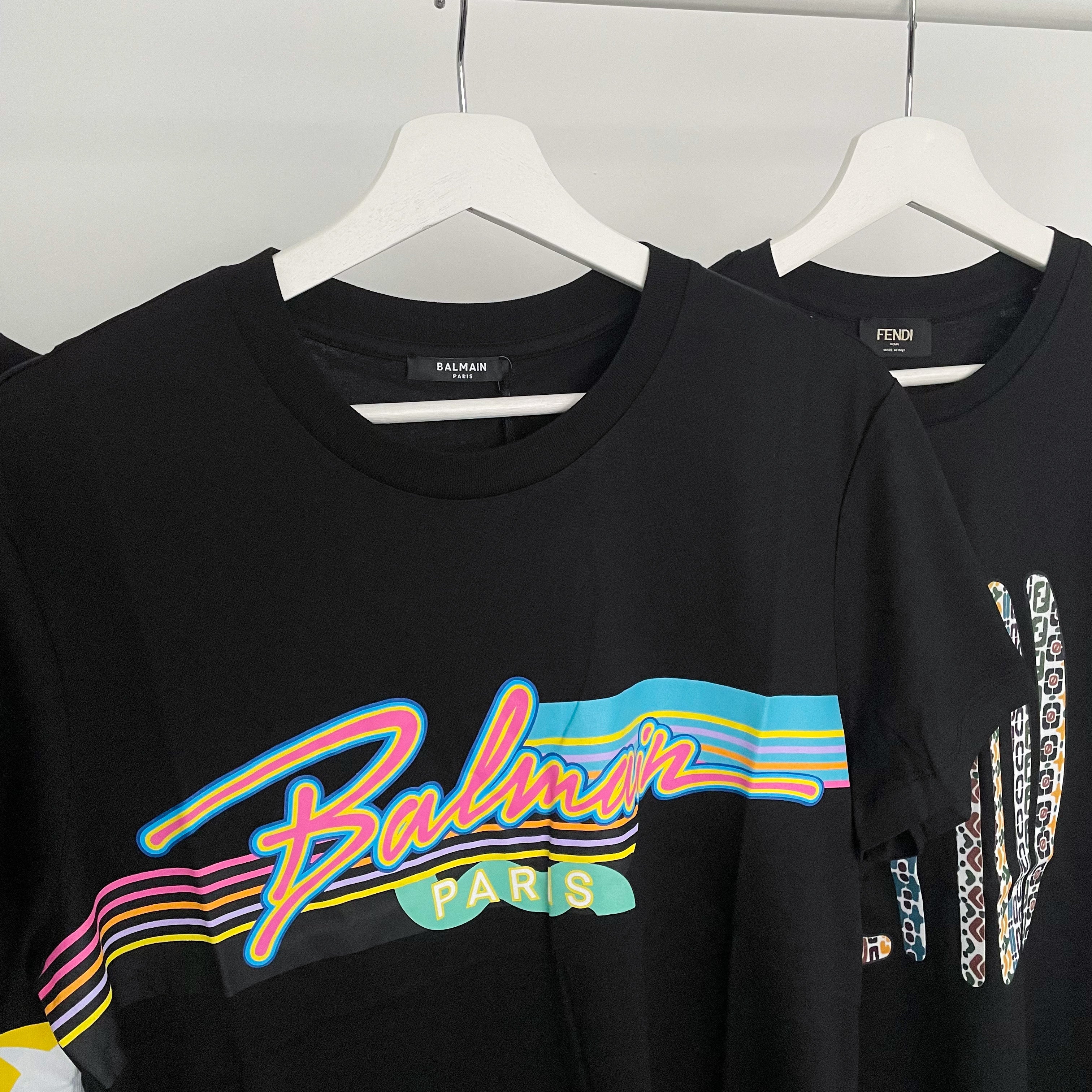 Balmain neon logo tee