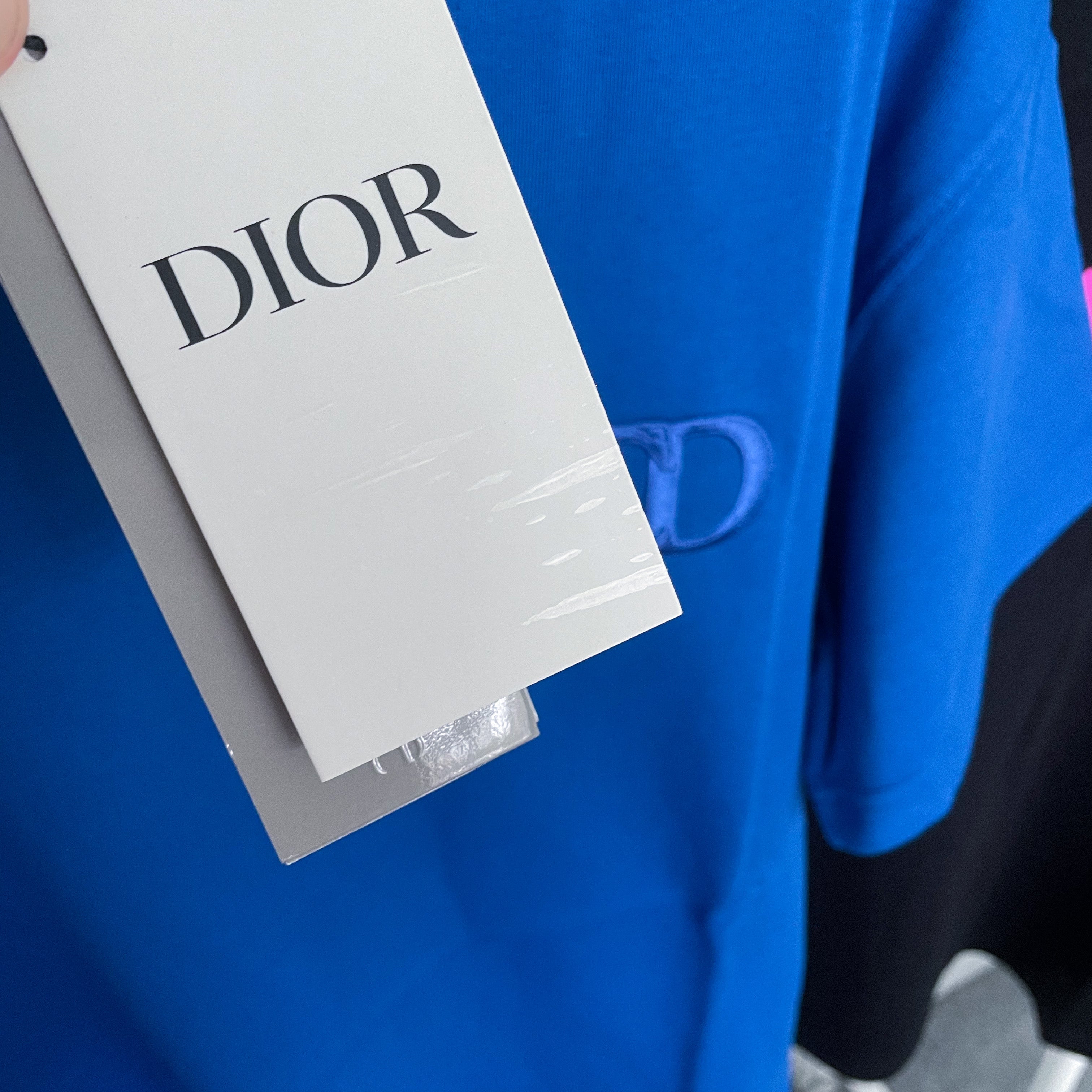 Dior Icon Logo Tee - Royal Blue