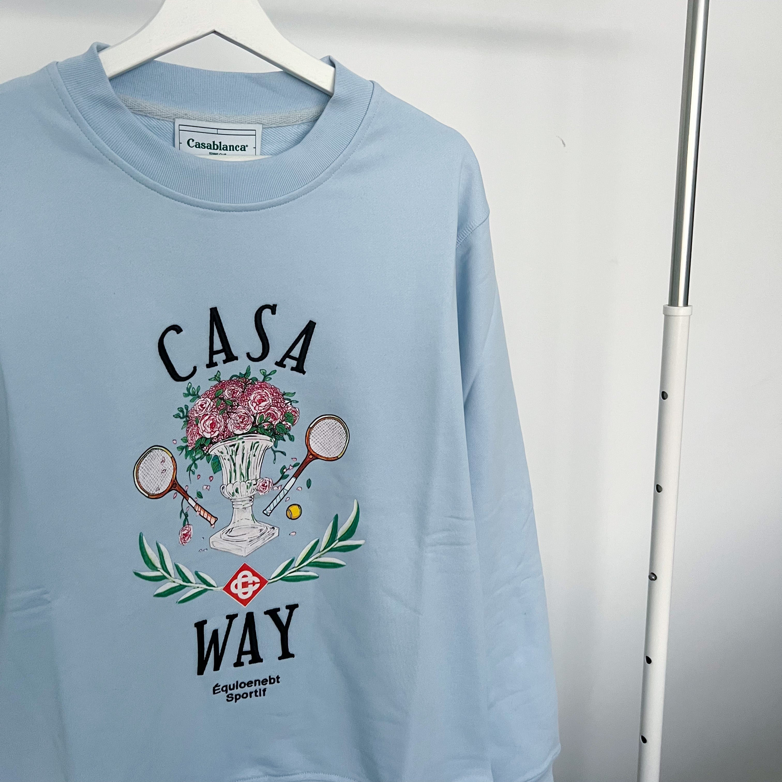Casablanca Casaway Tennis Sweatshirt - Blue