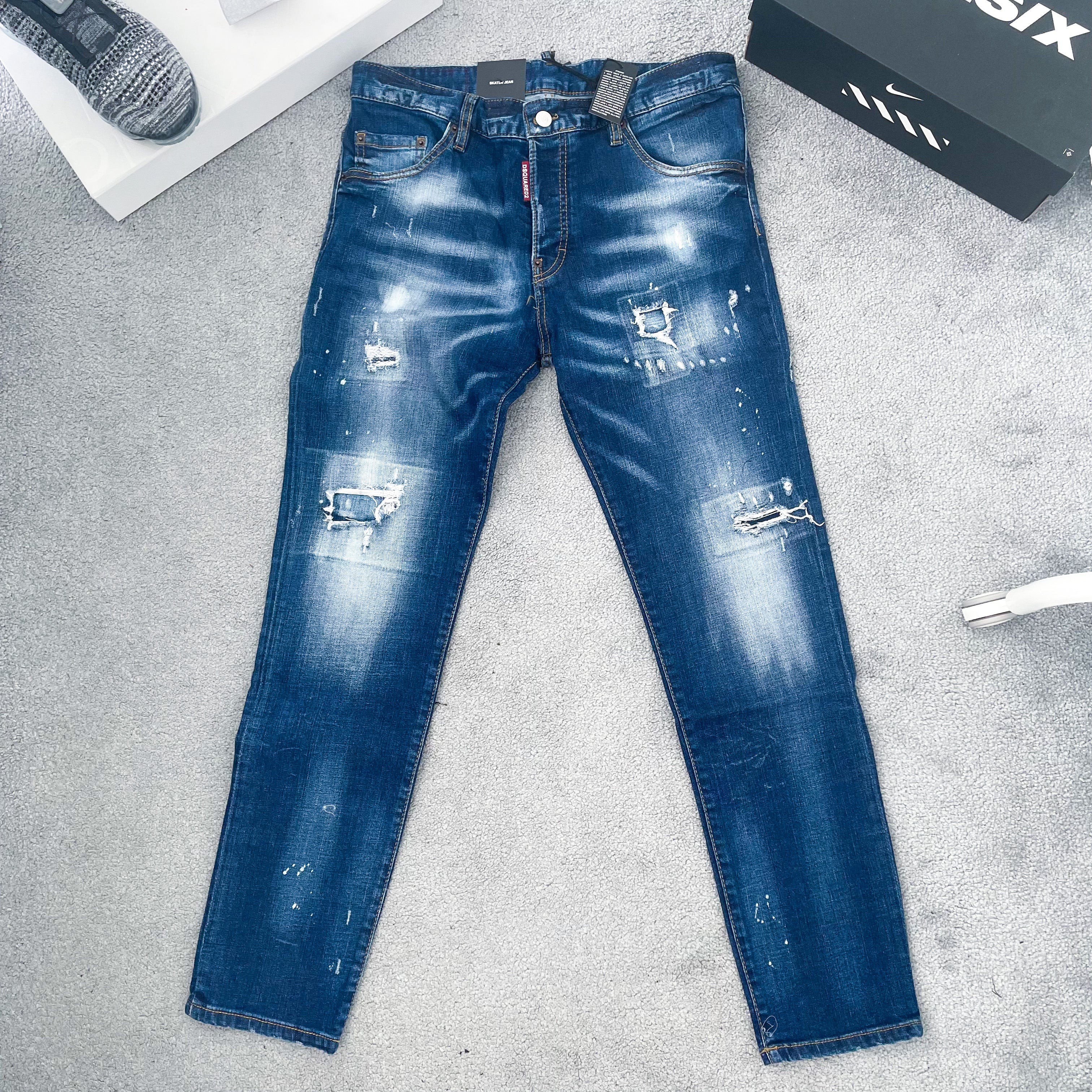 Dsquared Skater Fit Distressed Jeans